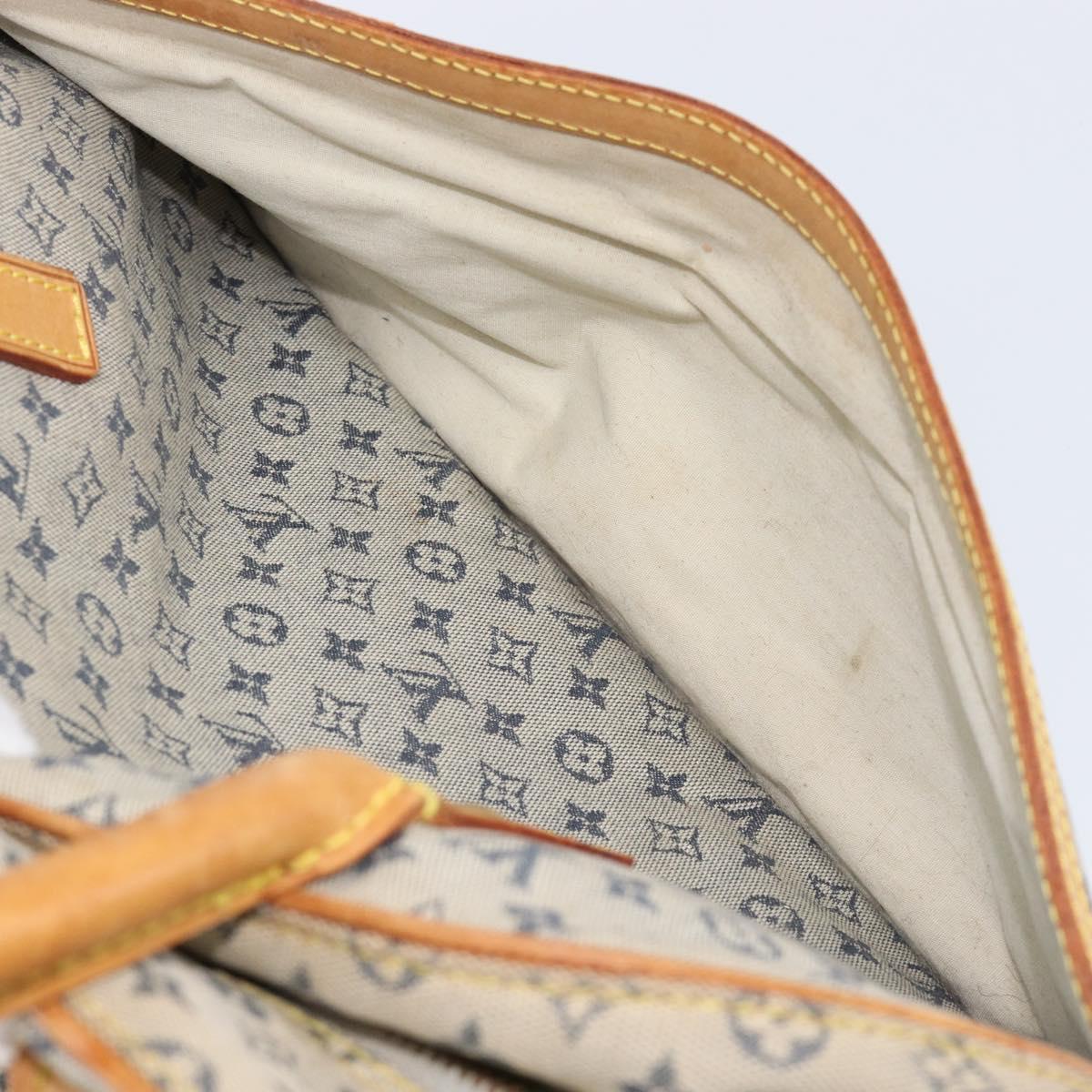 LOUIS VUITTON Monogram Mini Marie Hand Bag Blue M92003 LV Auth BA17092