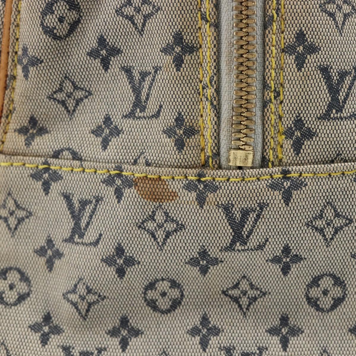 LOUIS VUITTON Monogram Mini Marie Hand Bag Blue M92003 LV Auth BA17092