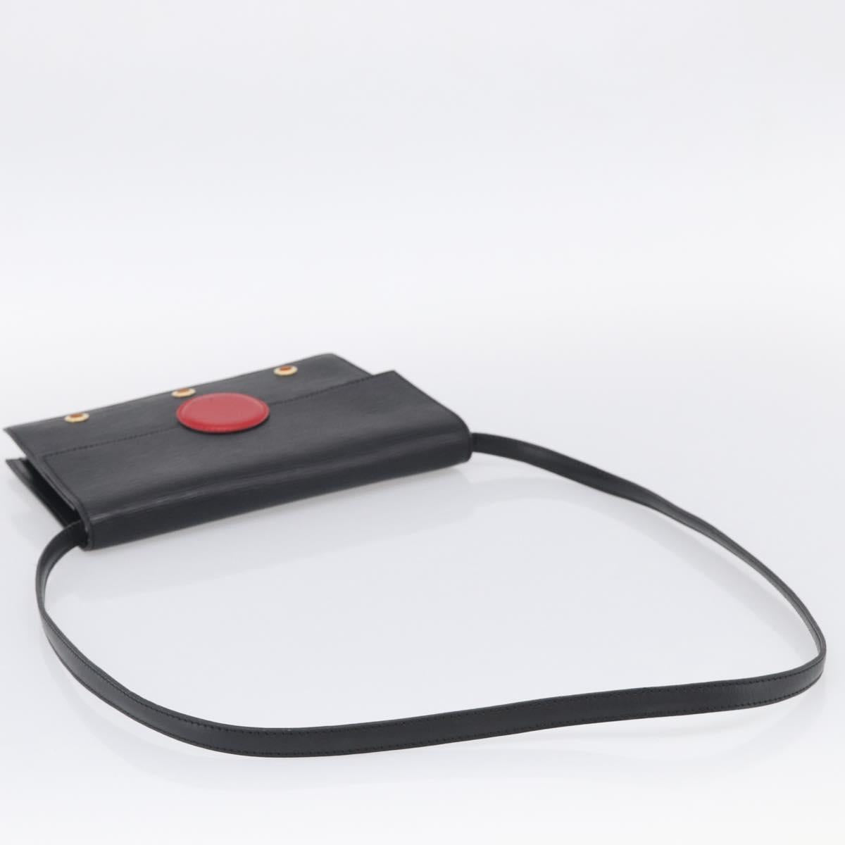 LOUIS VUITTON Epi Hublot Shoulder Bag Black Red M52557 LV Auth BA17099A
