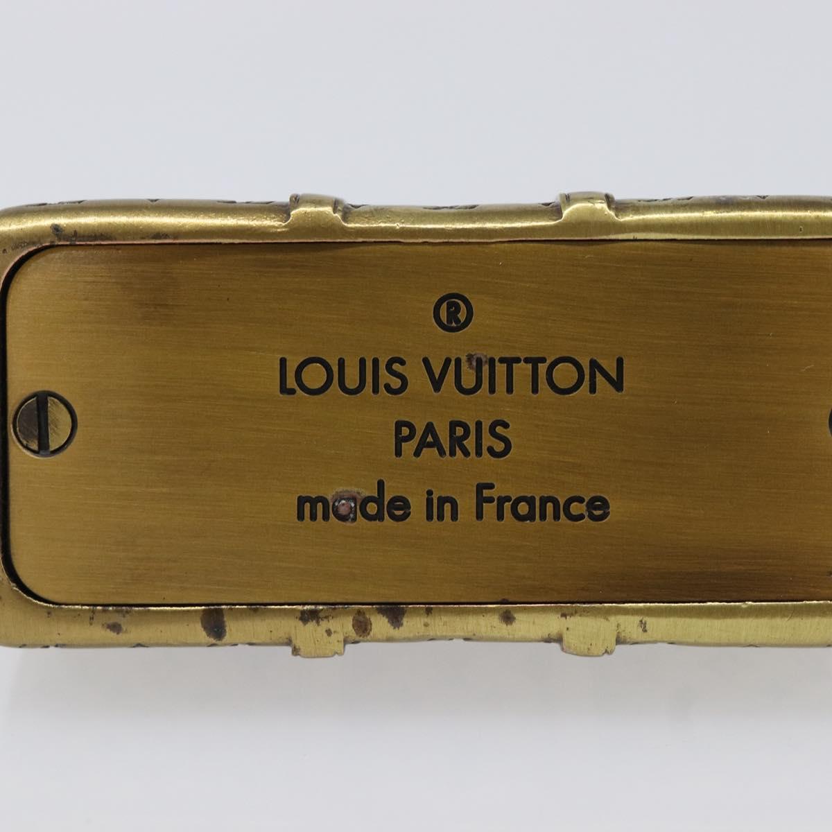 LOUIS VUITTON Keepall Motif Paper Weight Metal Gold Tone LV Auth BA17102