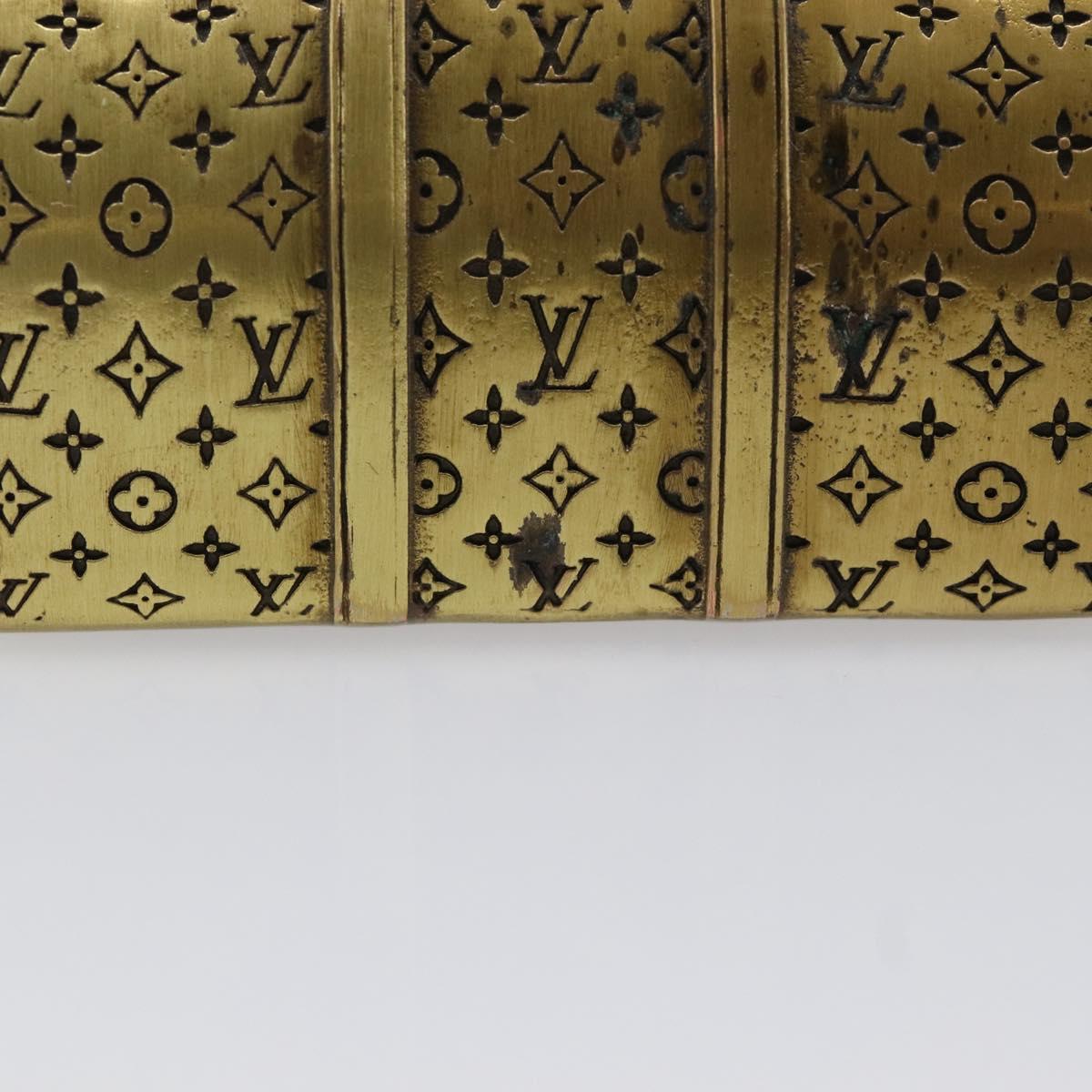 LOUIS VUITTON Keepall Motif Paper Weight Metal Gold Tone LV Auth BA17102