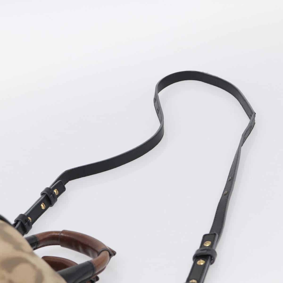 Chloe Etel Hand Bag Leather 2way Beige Gold Auth BA17109