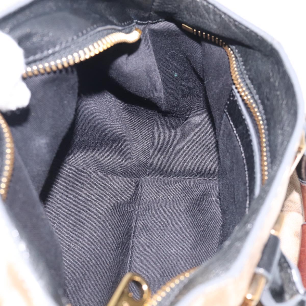 Chloe Etel Hand Bag Leather 2way Beige Gold Auth BA17109