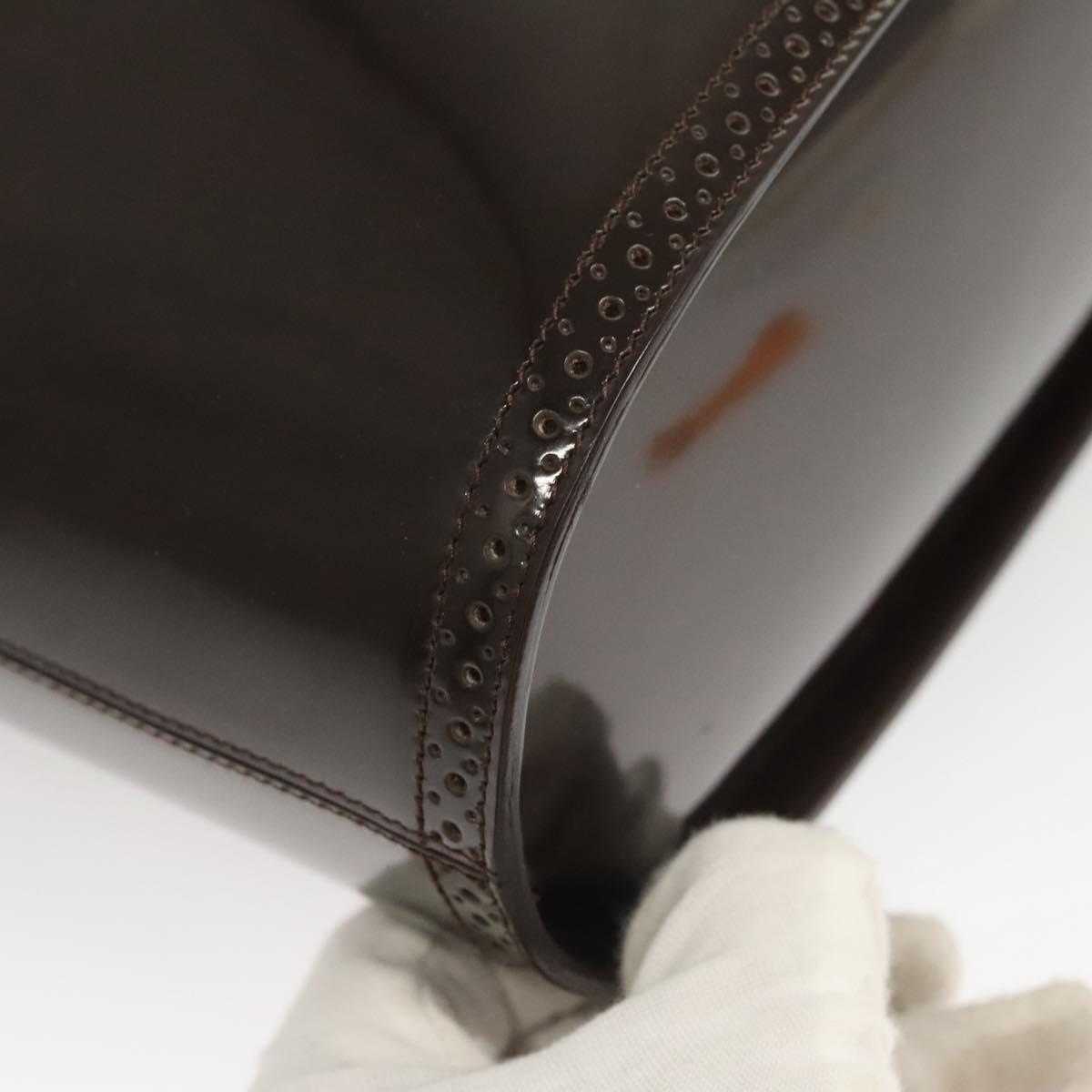 Salvatore Ferragamo Hand Bag Suede Brown Auth BA1711