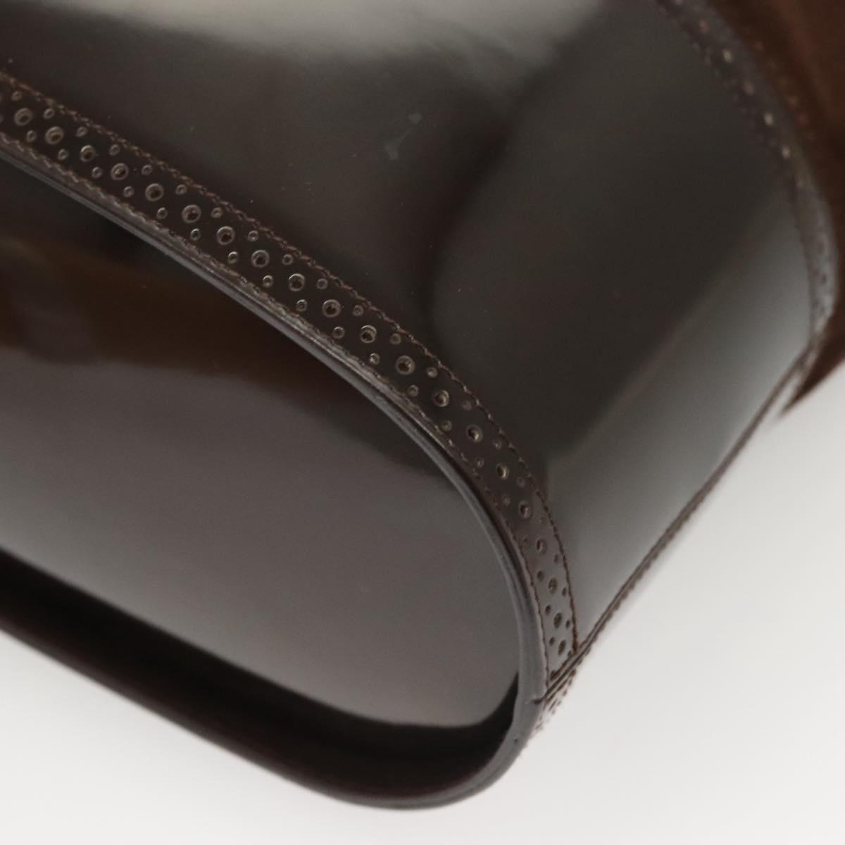 Salvatore Ferragamo Hand Bag Suede Brown Auth BA1711