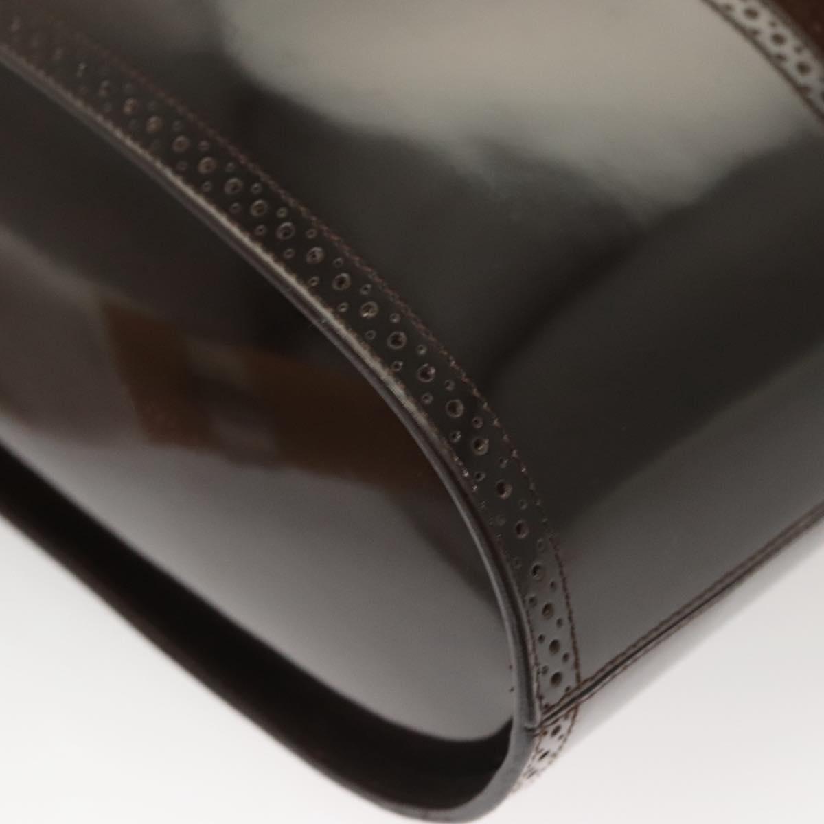 Salvatore Ferragamo Hand Bag Suede Brown Auth BA1711