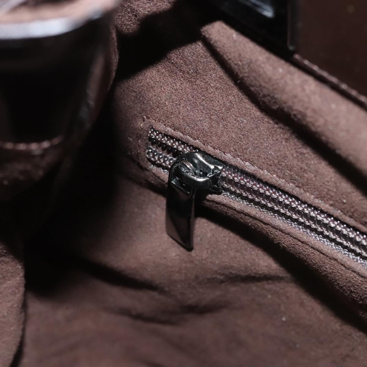 Salvatore Ferragamo Hand Bag Suede Brown Auth BA1711