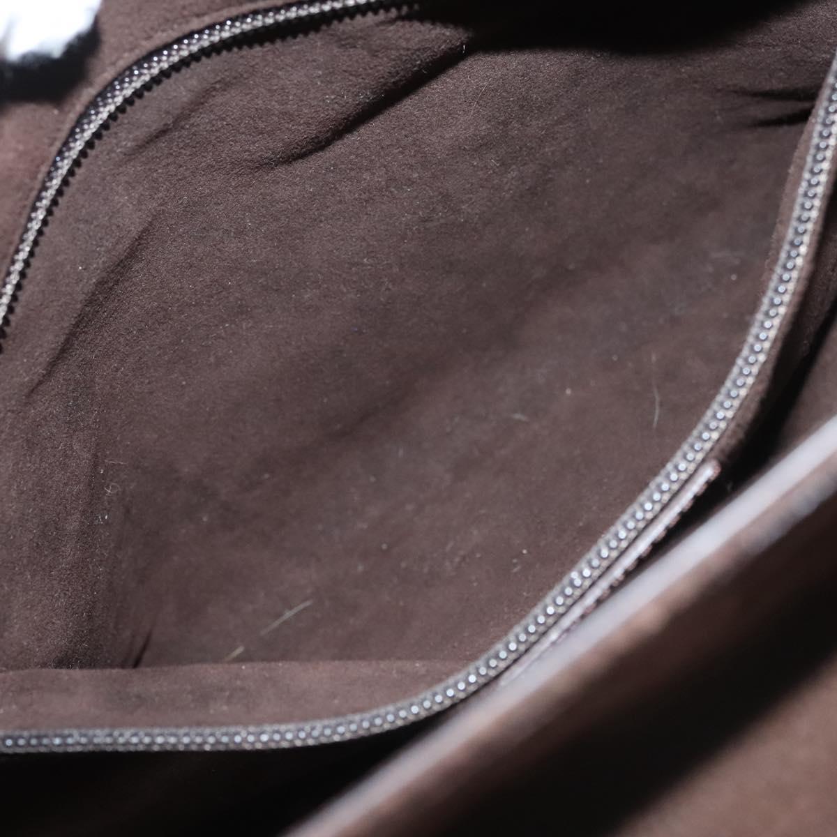 Salvatore Ferragamo Hand Bag Suede Brown Auth BA1711