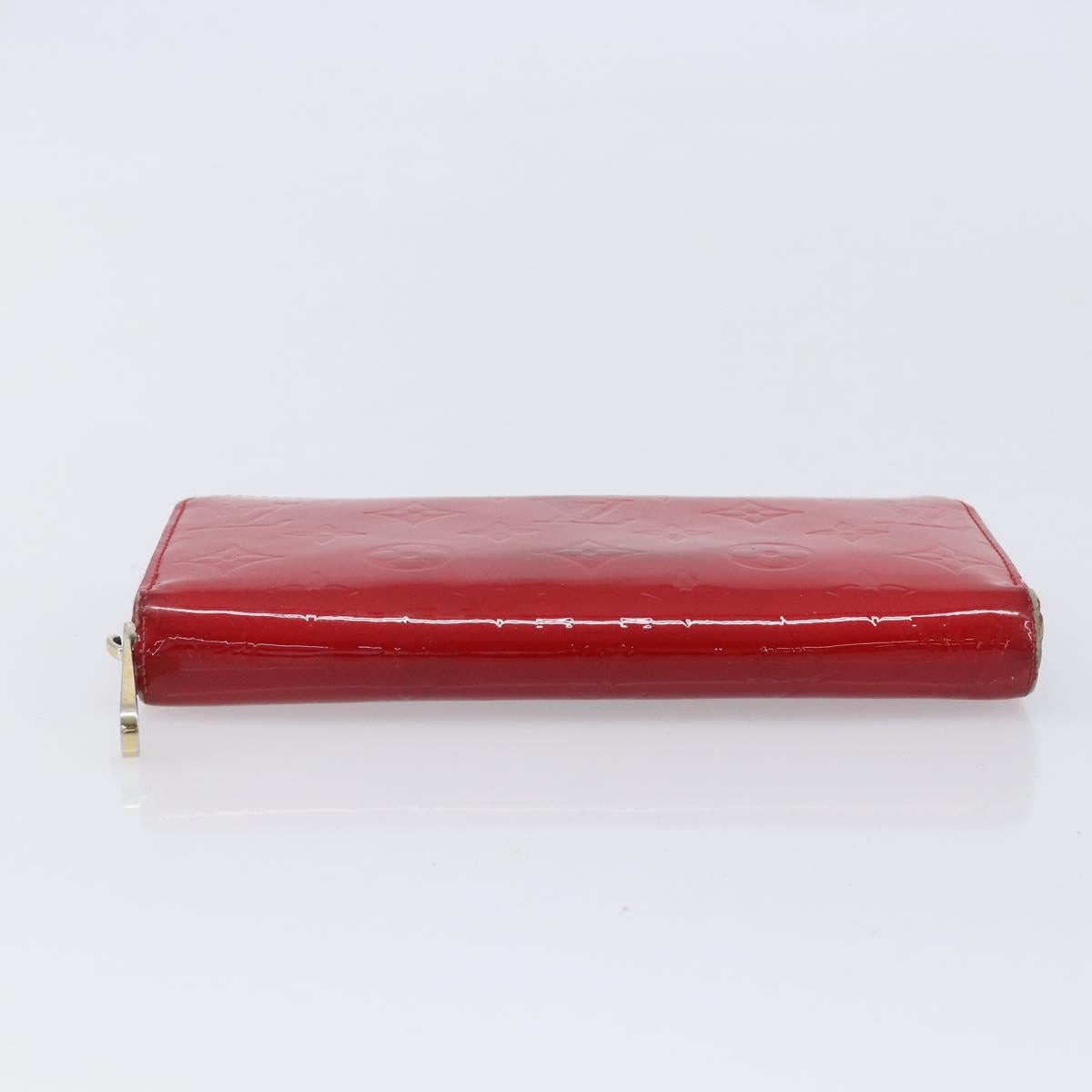 LOUIS VUITTON Monogram Vernis Pouch Wallet 3 Set Red LV Auth BA17115