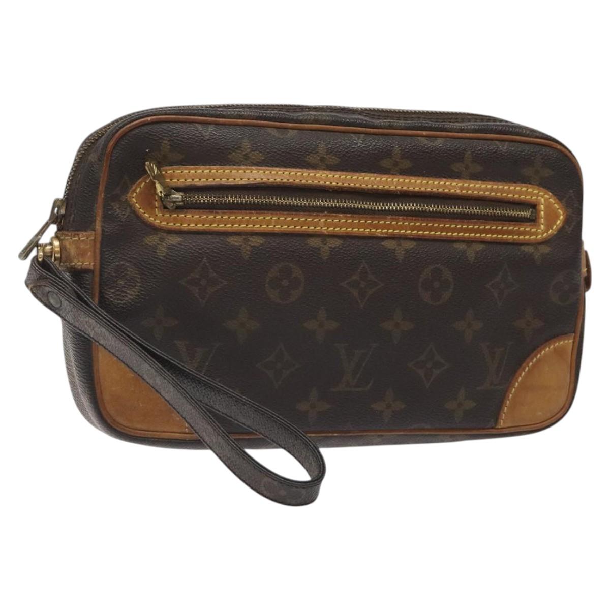 LOUIS VUITTON Monogram Marly Dragonne GM Clutch Bag M51825 LV Auth BA1714