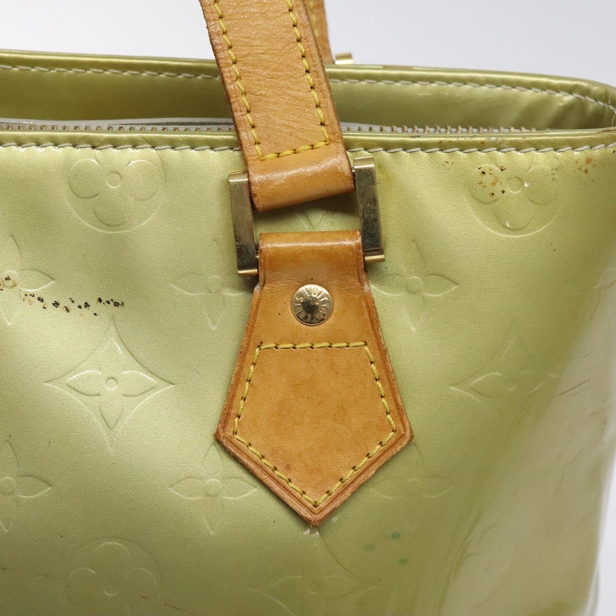 LOUIS VUITTON Monogram Vernis Houston Hand Bag Gris M91053 LV Auth BA1718