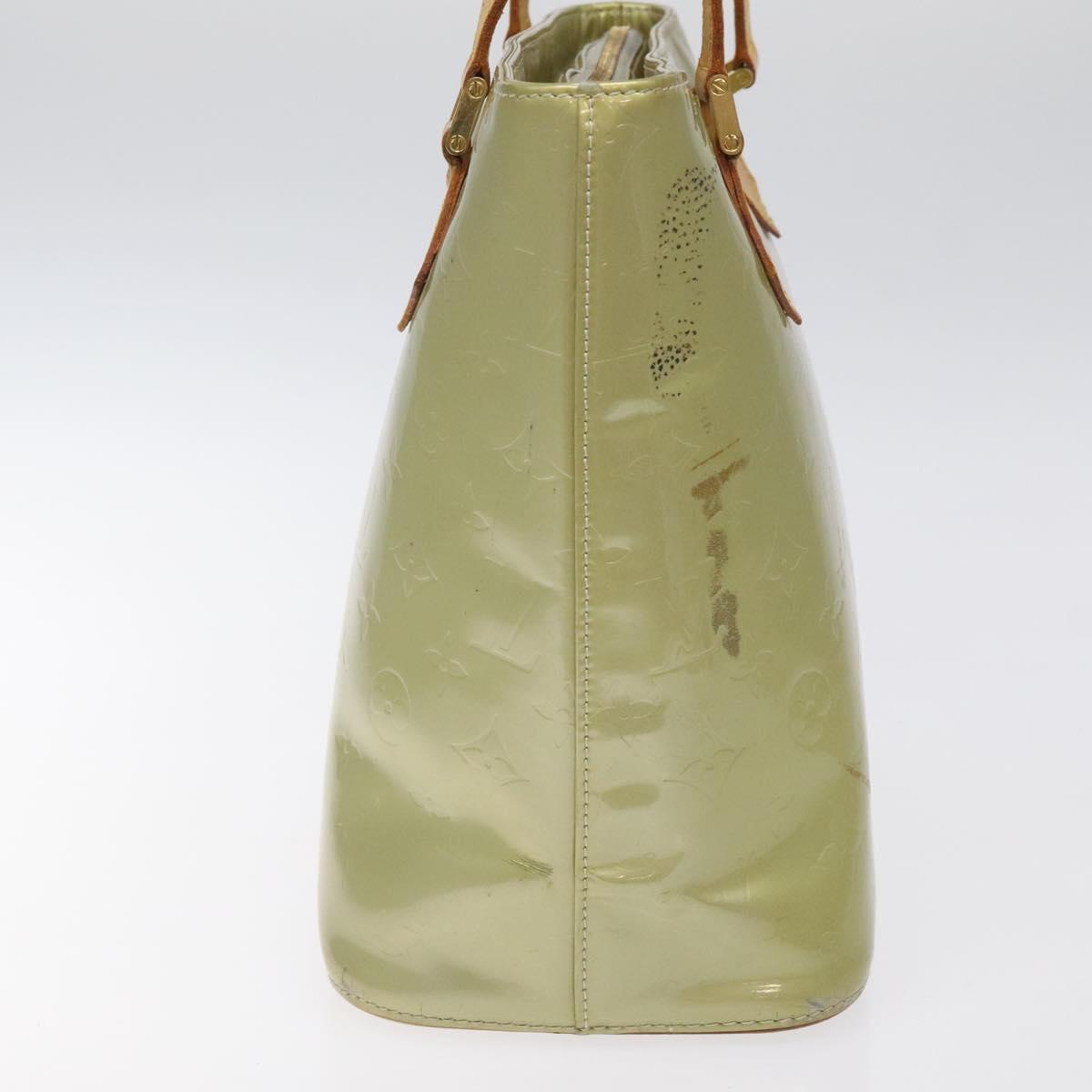 LOUIS VUITTON Monogram Vernis Houston Hand Bag Gris M91053 LV Auth BA1718