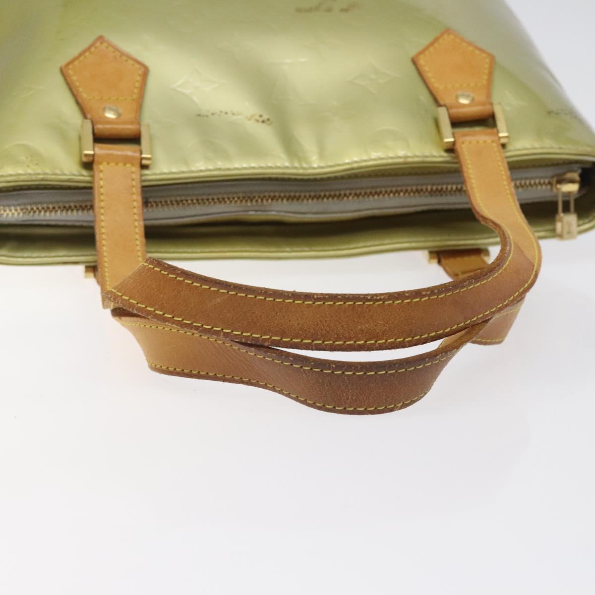 LOUIS VUITTON Monogram Vernis Houston Hand Bag Gris M91053 LV Auth BA1718