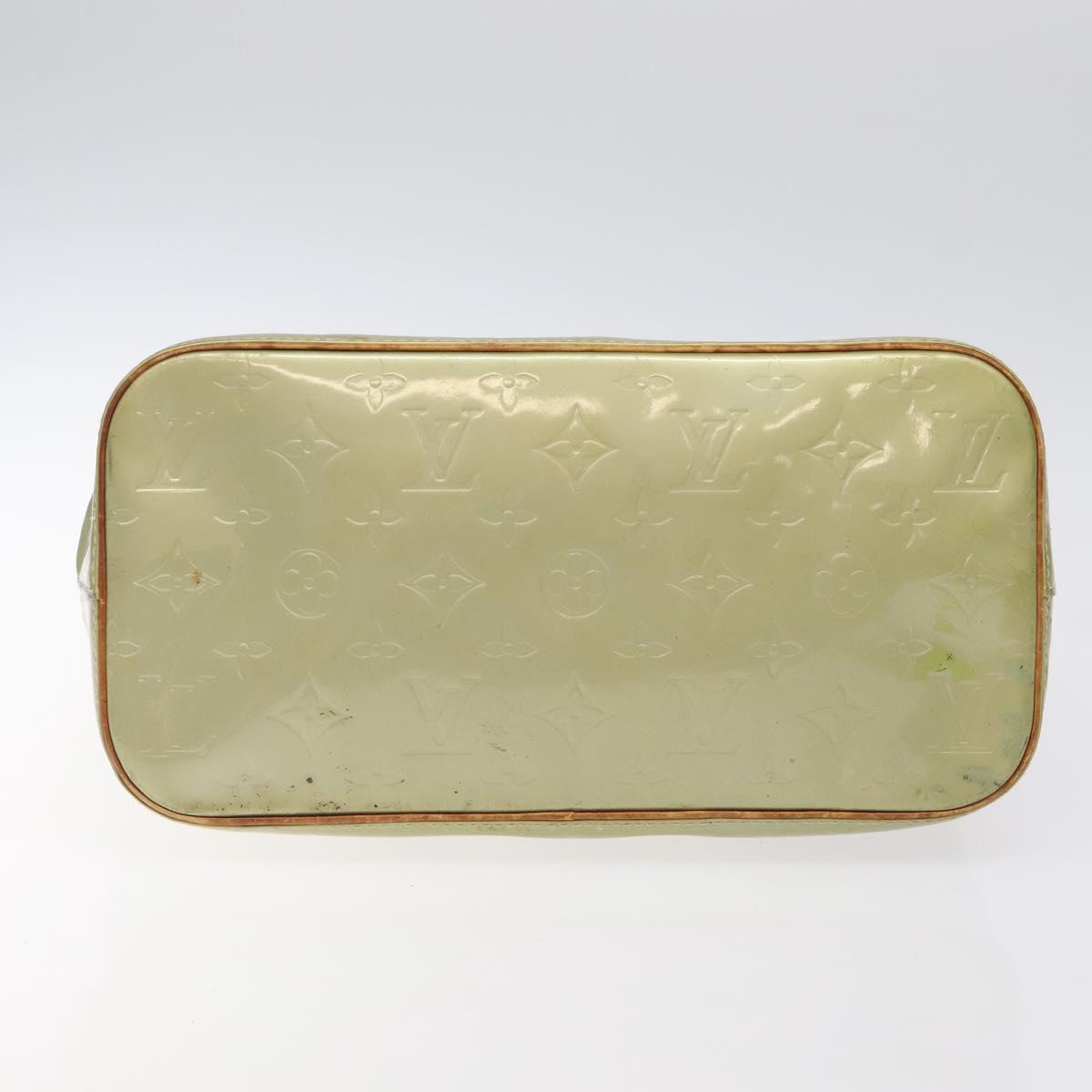 LOUIS VUITTON Monogram Vernis Houston Hand Bag Gris M91053 LV Auth BA1718