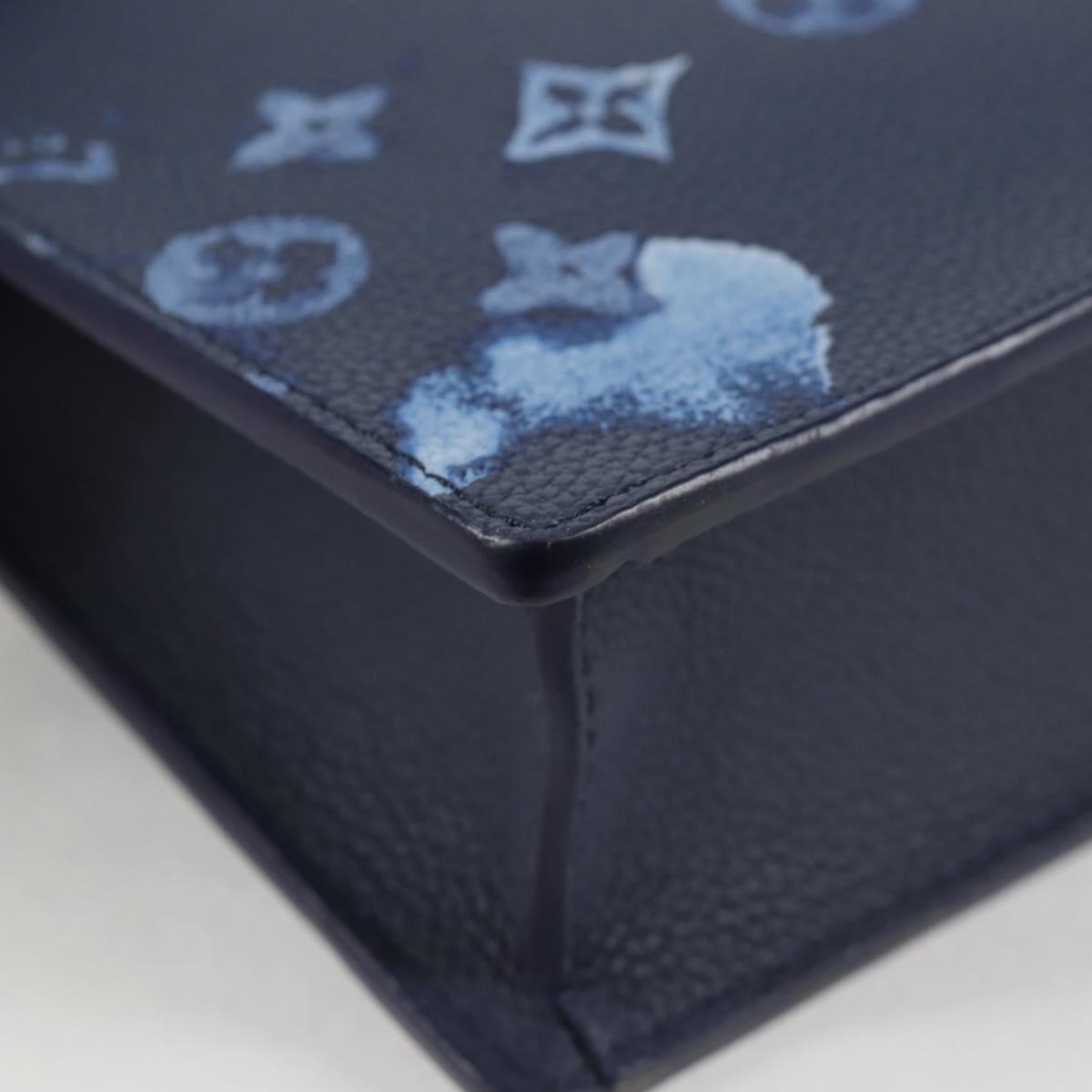 LOUIS VUITTON Monogram Watercolor Sac Plat Messenger Bag M57843 LV Auth BA1721M