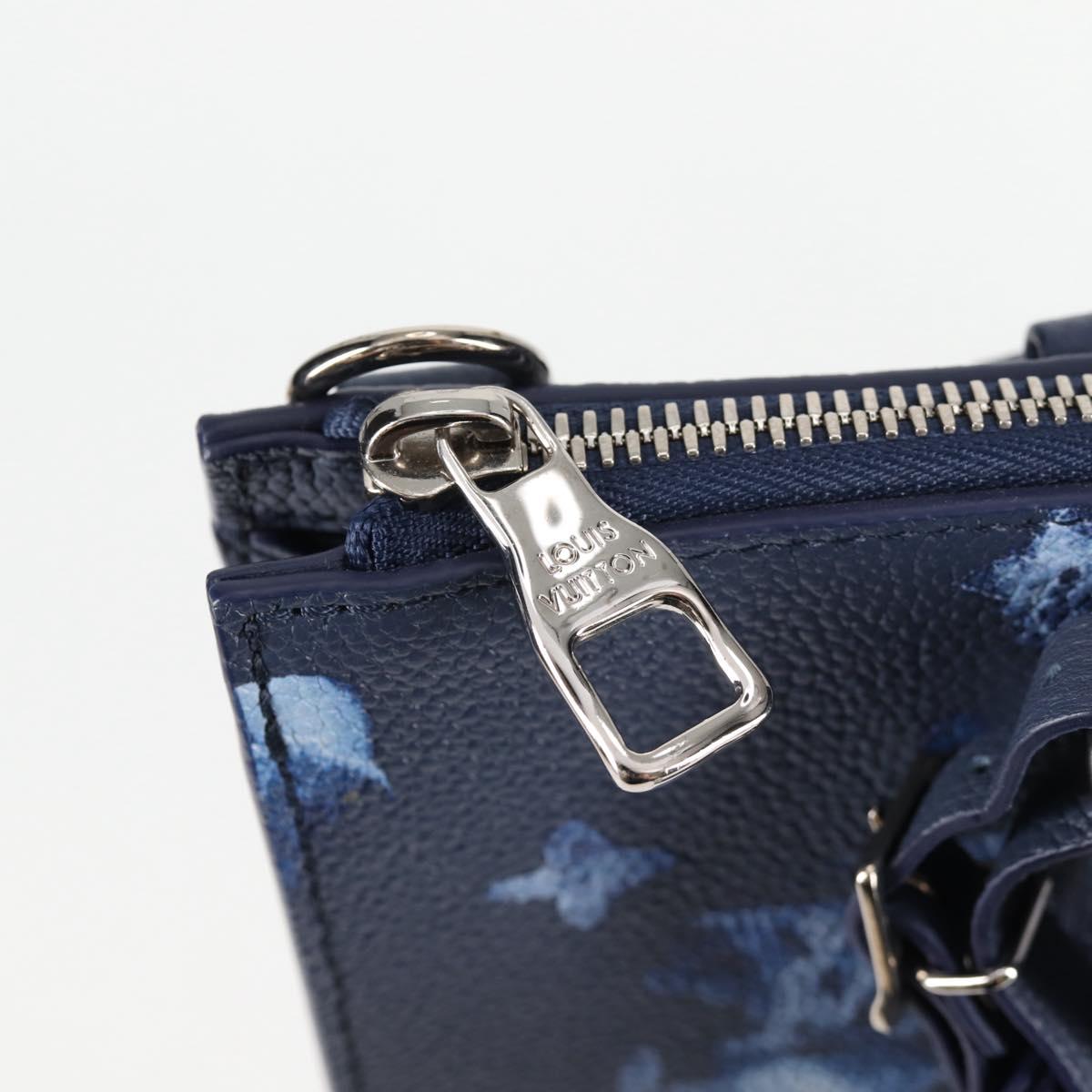 LOUIS VUITTON Monogram Watercolor Sac Plat Messenger Bag M57843 LV Auth BA1721M