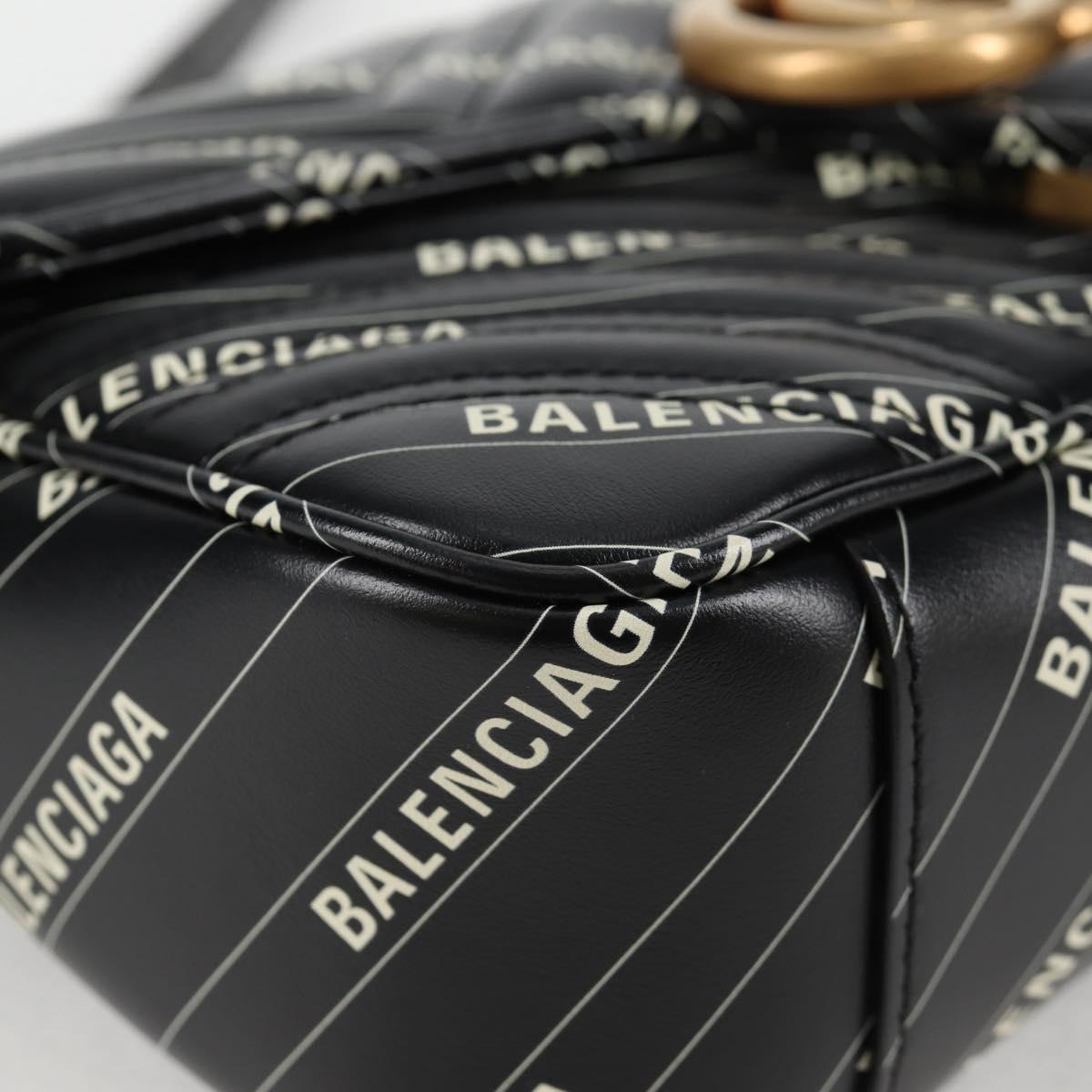 GUCCI Balenciaga Chain The Hacker Project Bag Leather Black 443497 Auth BA1727M