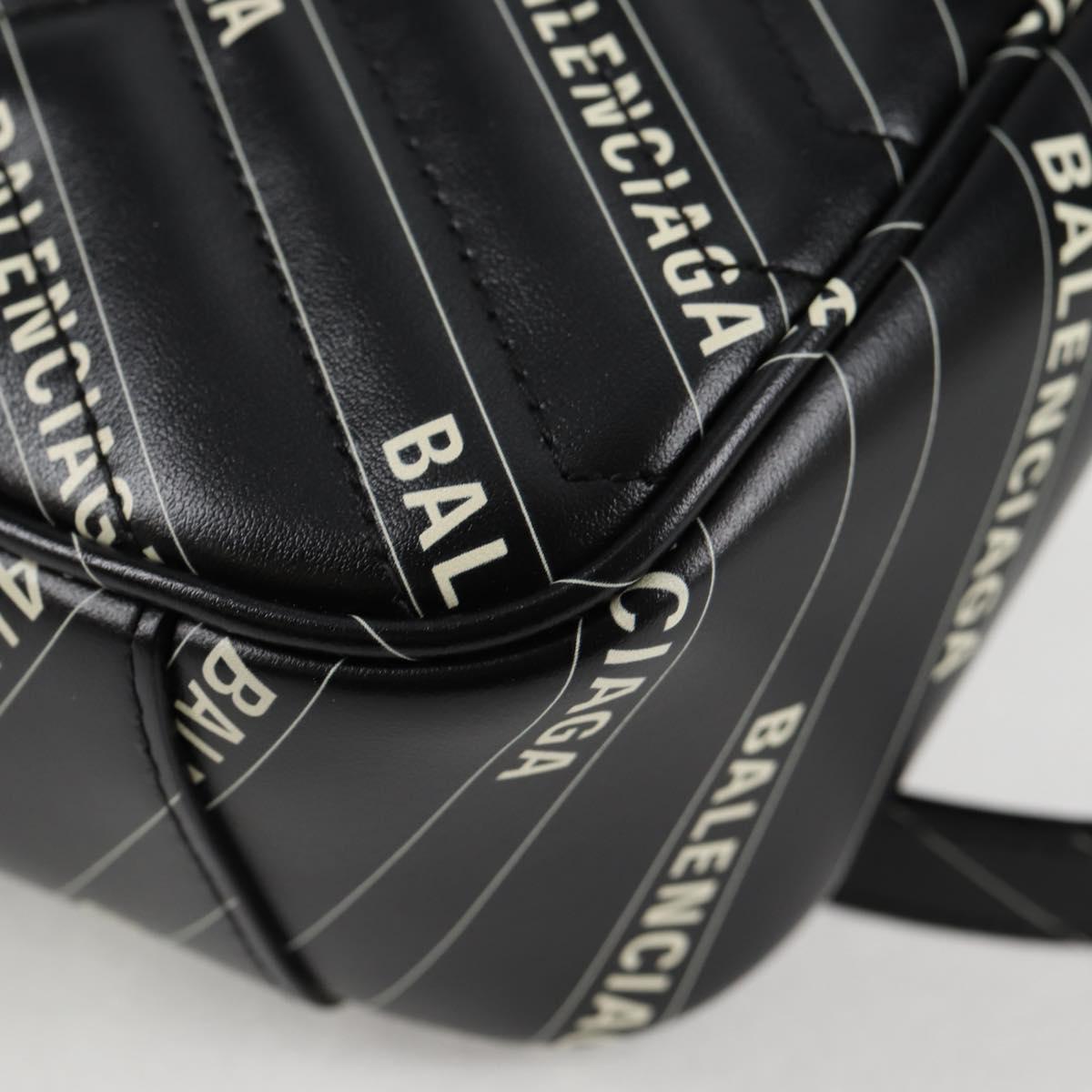 GUCCI Balenciaga Chain The Hacker Project Bag Leather Black 443497 Auth BA1727M