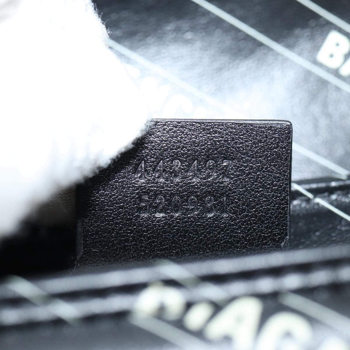 GUCCI Balenciaga Chain The Hacker Project Bag Leather Black 443497 Auth BA1727M