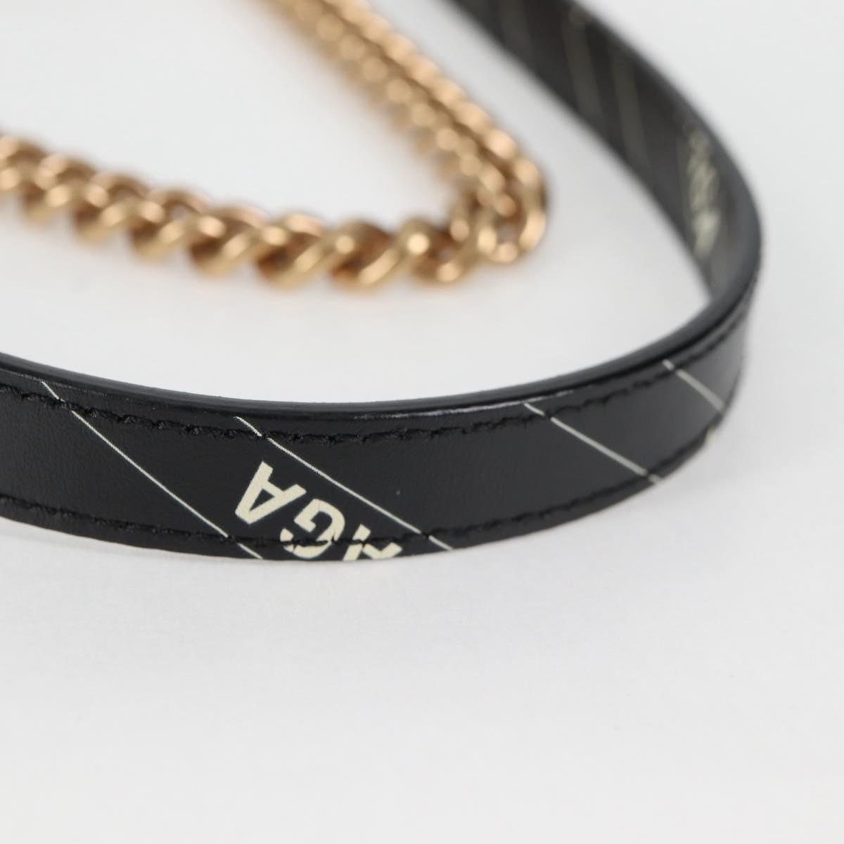 GUCCI Balenciaga Chain The Hacker Project Bag Leather Black 443497 Auth BA1727M