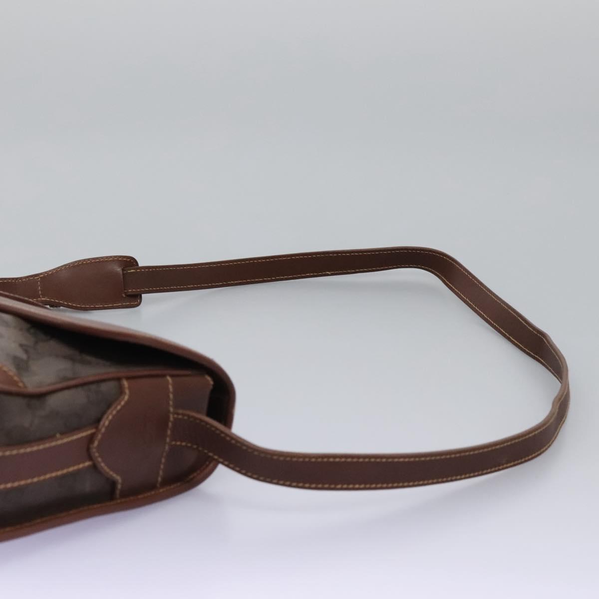 GUCCI GG Canvas Shoulder Bag Brown Gold 001 261 0613 Auth BA1734