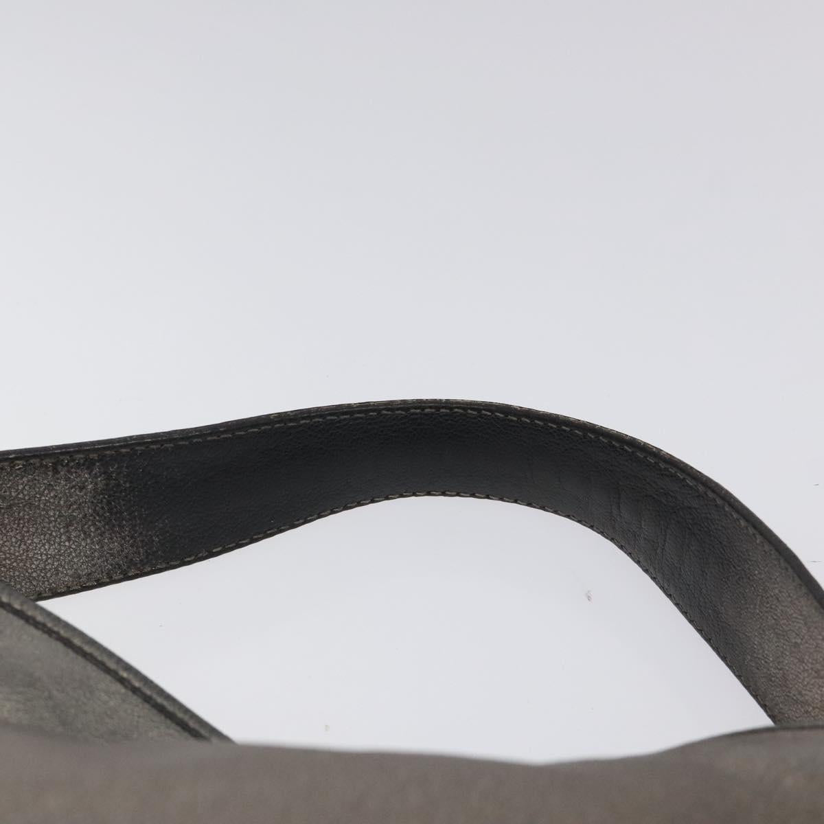 Salvatore Ferragamo Shoulder Bag Leather Champagne Gold Auth BA1746