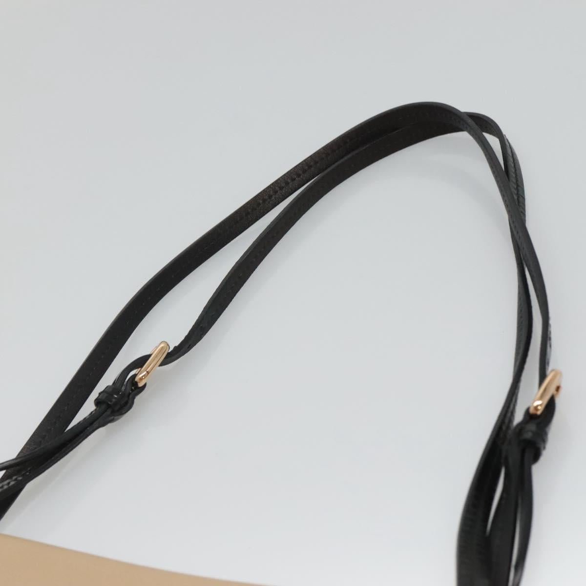 Salvatore Ferragamo Shoulder Bag Taurillon Leather Beige Gold Auth BA1749