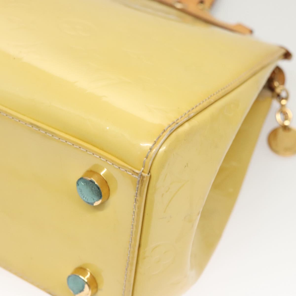 LOUIS VUITTON Monogram Vernis Blair MM Hand Bag 2way Citrin M90108 Auth BA1751