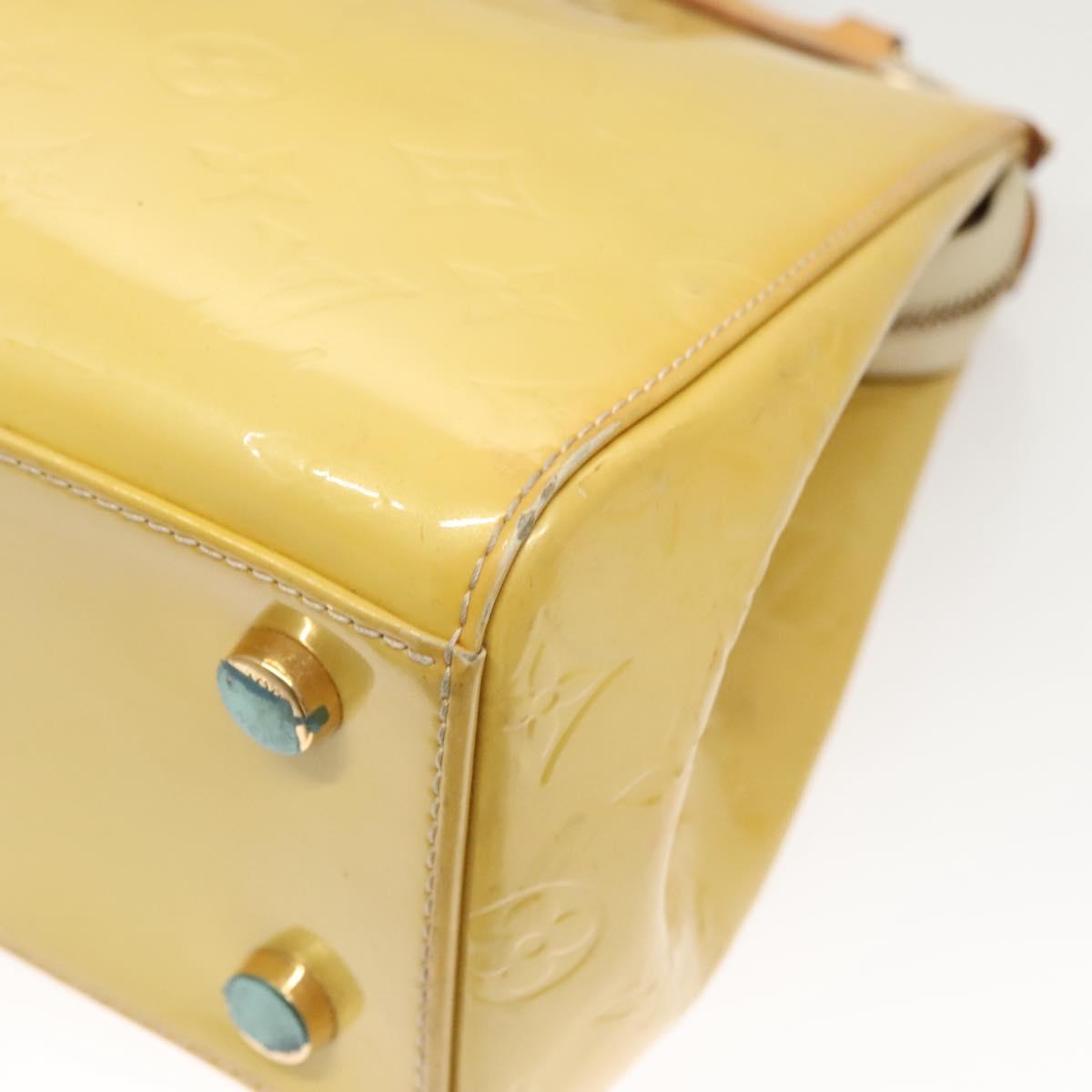 LOUIS VUITTON Monogram Vernis Blair MM Hand Bag 2way Citrin M90108 Auth BA1751