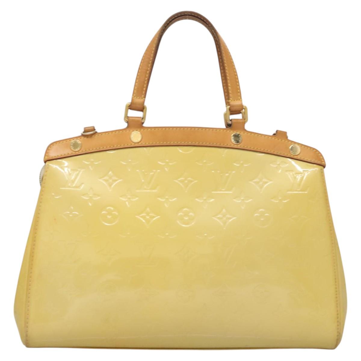 LOUIS VUITTON Monogram Vernis Blair MM Hand Bag 2way Citrin M90108 Auth BA1751