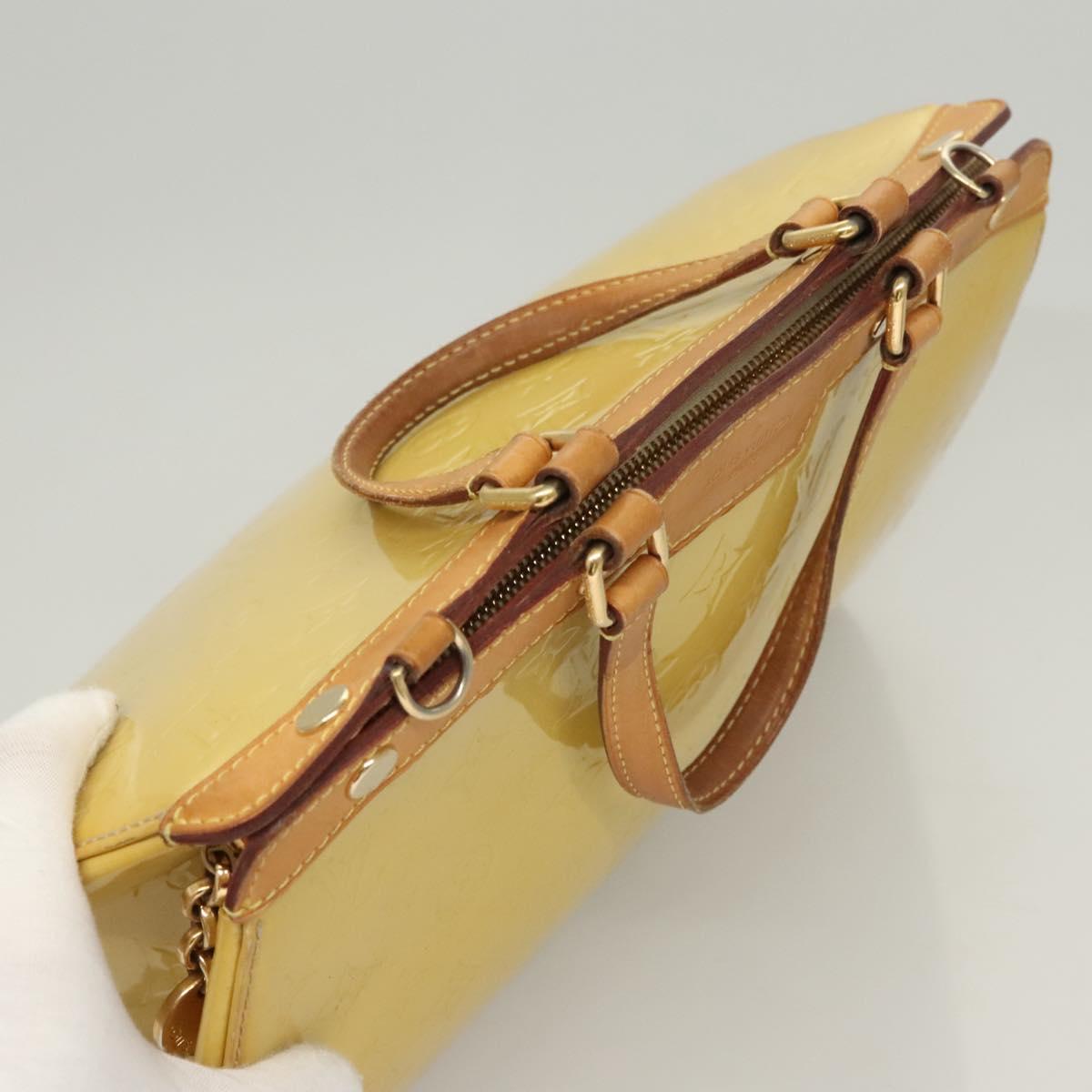 LOUIS VUITTON Monogram Vernis Blair MM Hand Bag 2way Citrin M90108 Auth BA1751