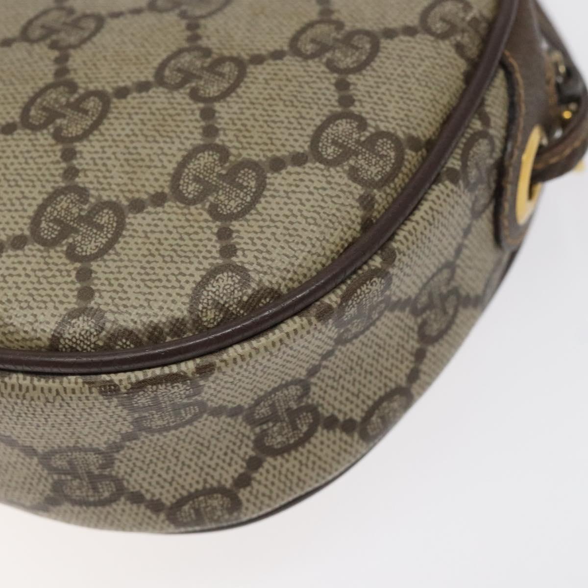 GUCCI GG Supreme Web Sherry Line Shoulder Bag PVC 007 58 6112 8031 Auth BA1765