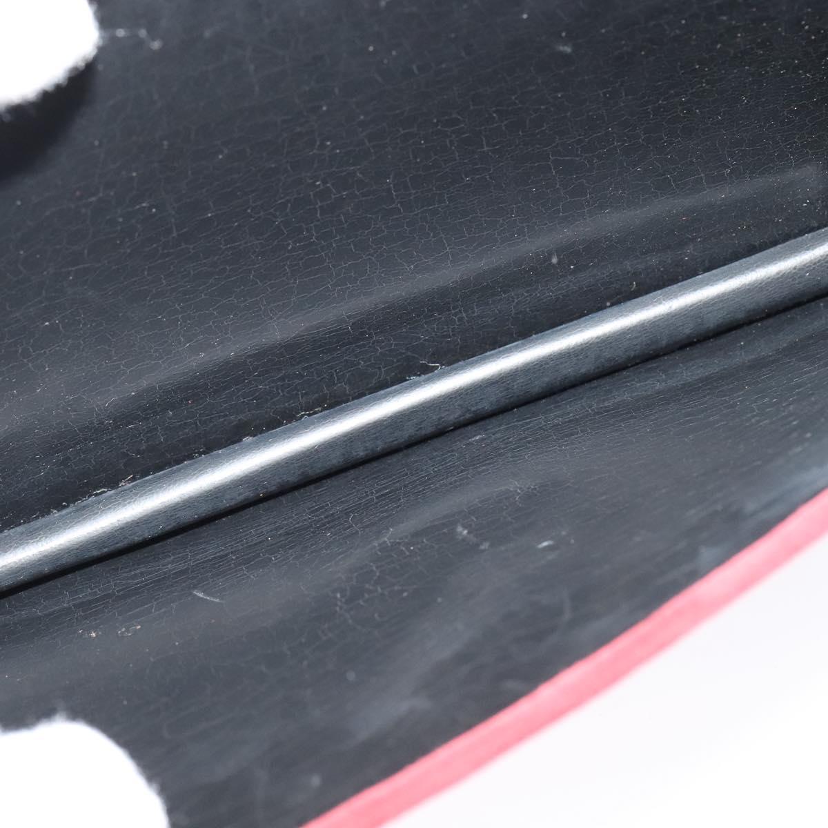 Salvatore Ferragamo Shoulder Bag Suede Bordeaux Gold Auth BA1768