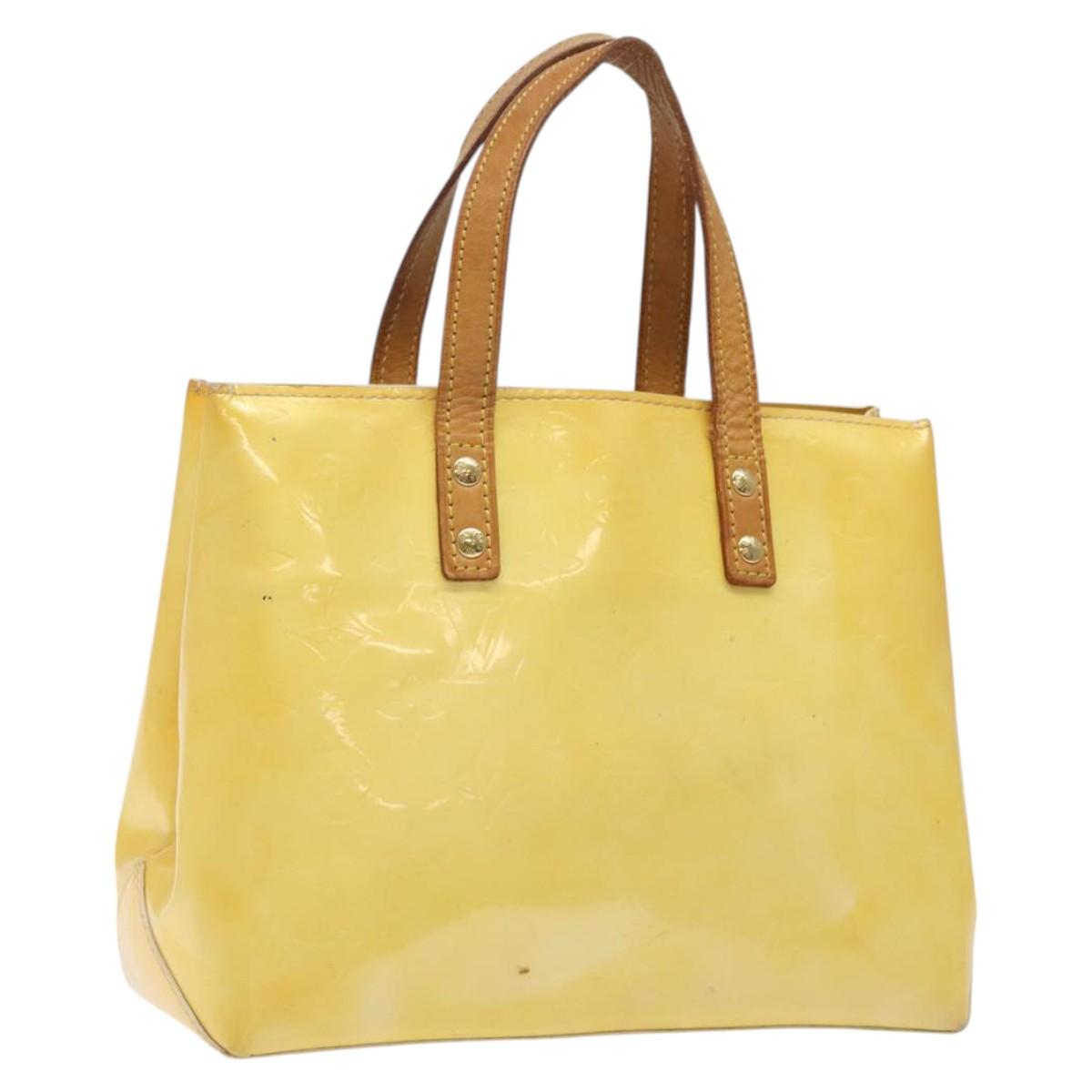 LOUIS VUITTON Monogram Vernis Reade PM Hand Bag Gris M91145 LV Auth BA1770