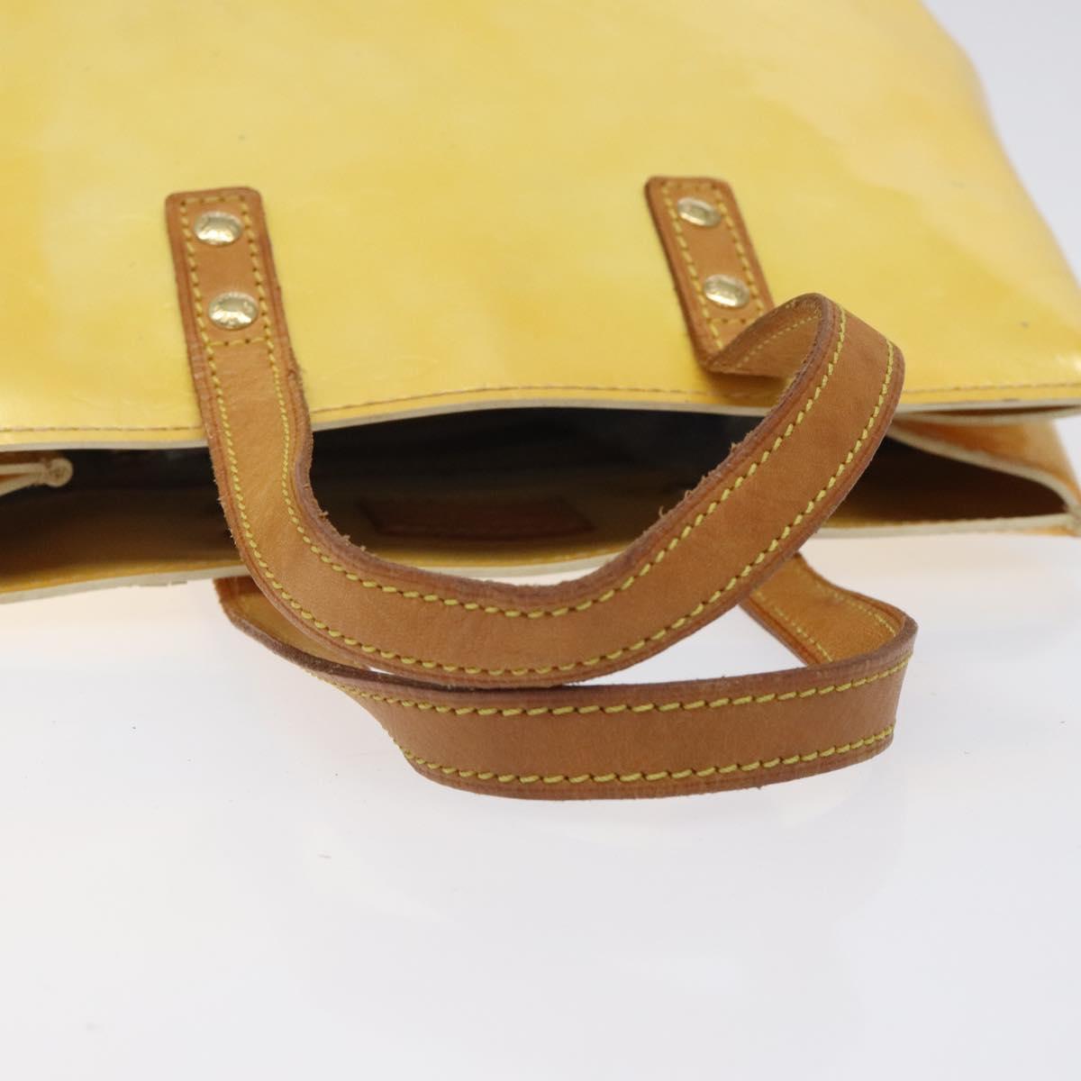 LOUIS VUITTON Monogram Vernis Reade PM Hand Bag Gris M91145 LV Auth BA1770