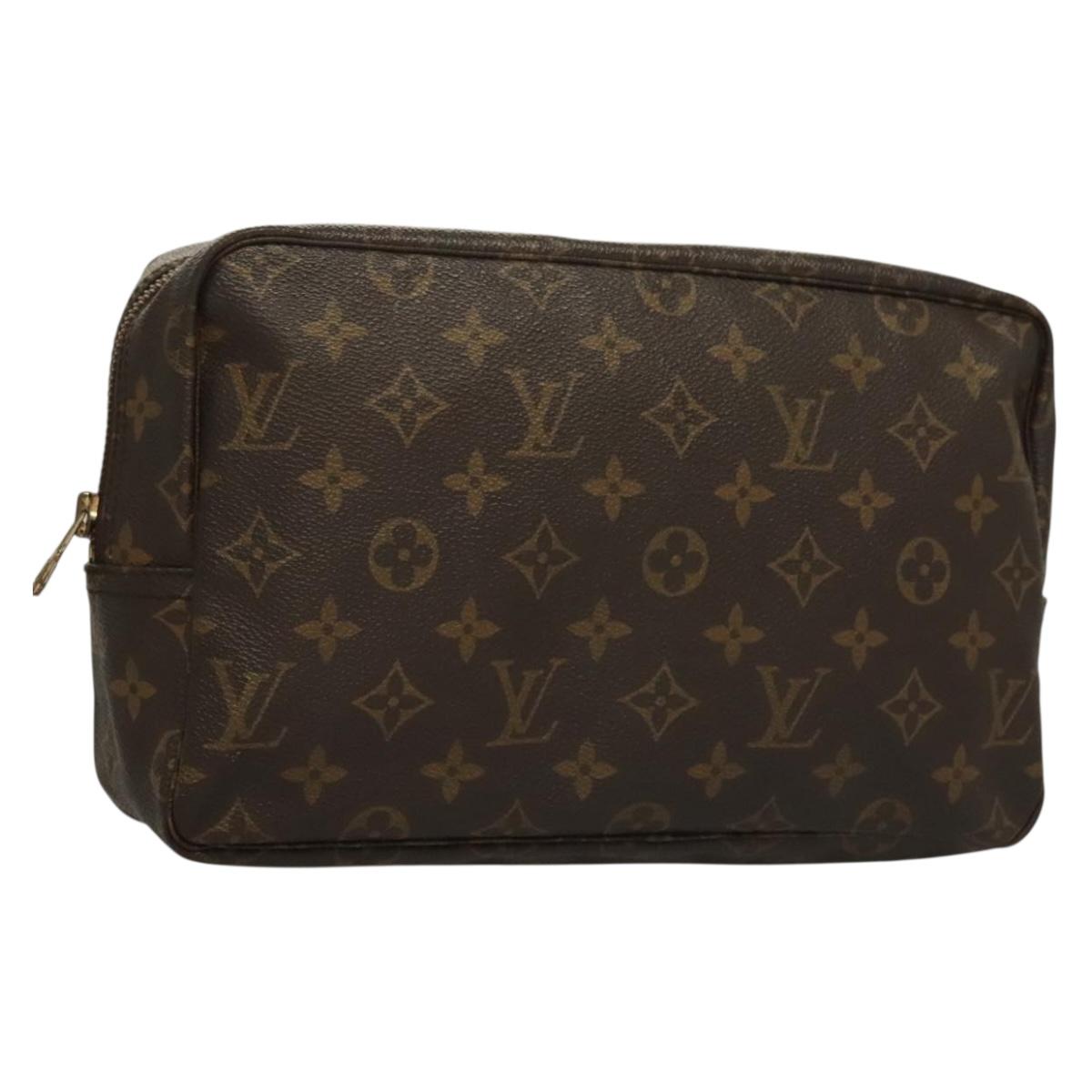 LOUIS VUITTON Monogram Trousse Toilette 28 Clutch Bag M47522 LV Auth BA1782