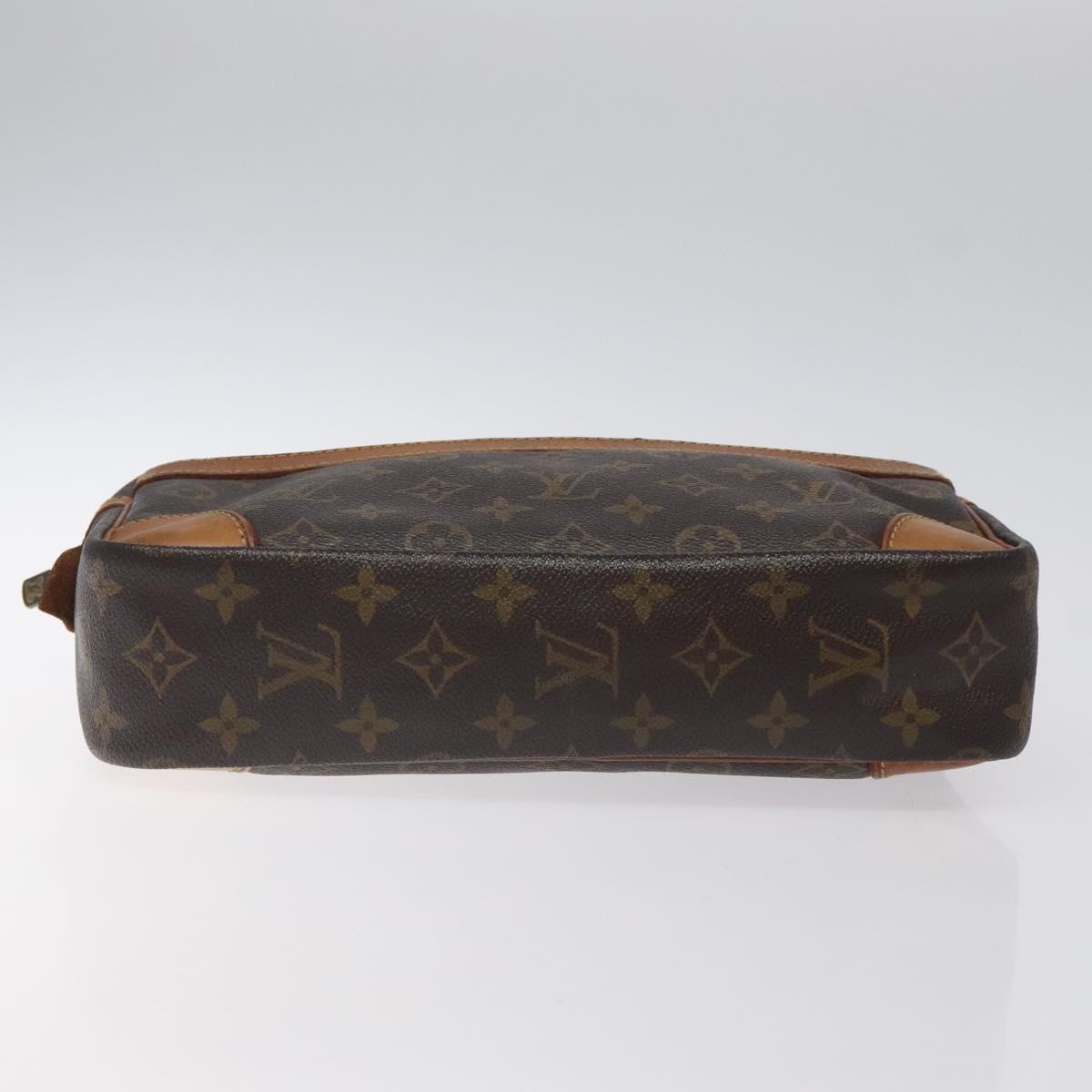 LOUIS VUITTON Monogram Compiegne 28 Clutch Bag M51845 LV Auth BA1787