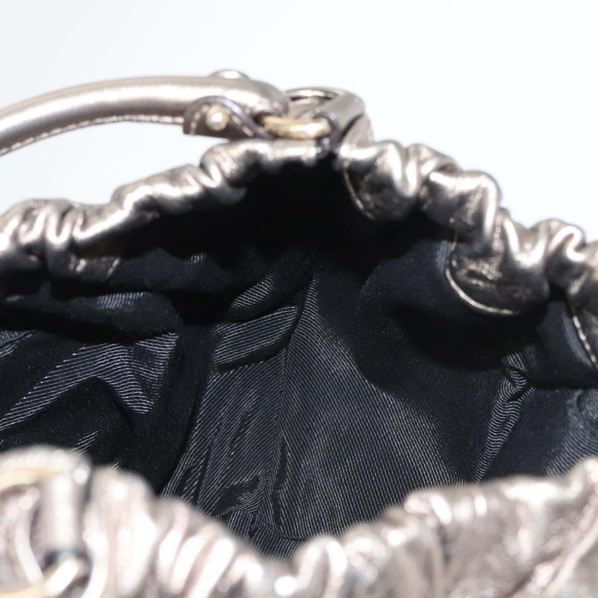 Salvatore Ferragamo Vala Shoulder Bag Leather Champagne Gold Auth BA1804