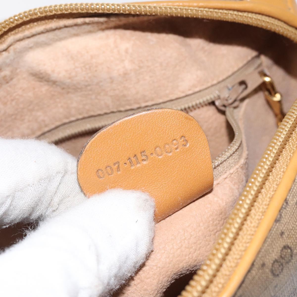 GUCCI Micro GG Supreme Shoulder Bag PVC Beige Gold 007 115 0093 Auth BA1805