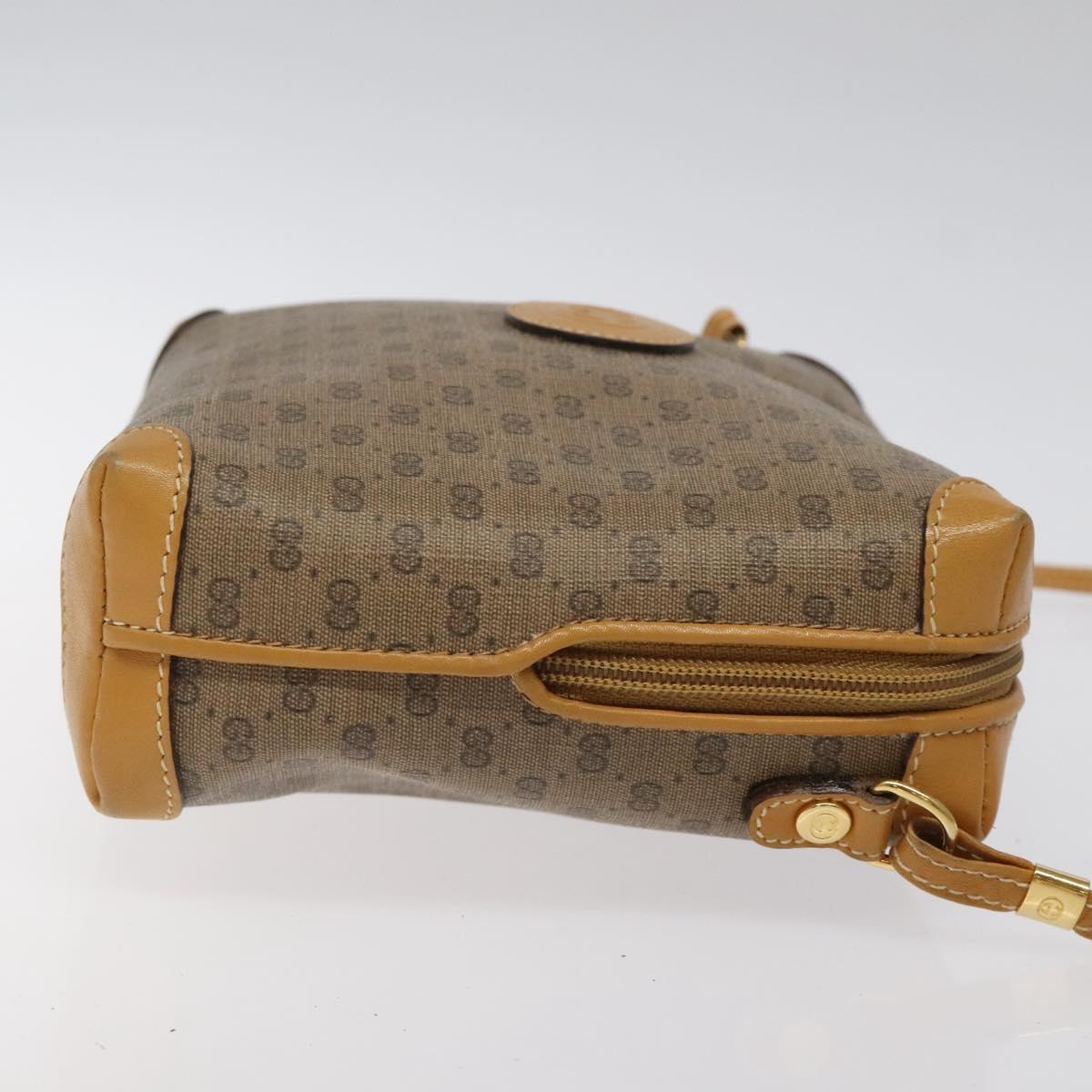 GUCCI Micro GG Supreme Shoulder Bag PVC Beige Gold 007 115 0093 Auth BA1805