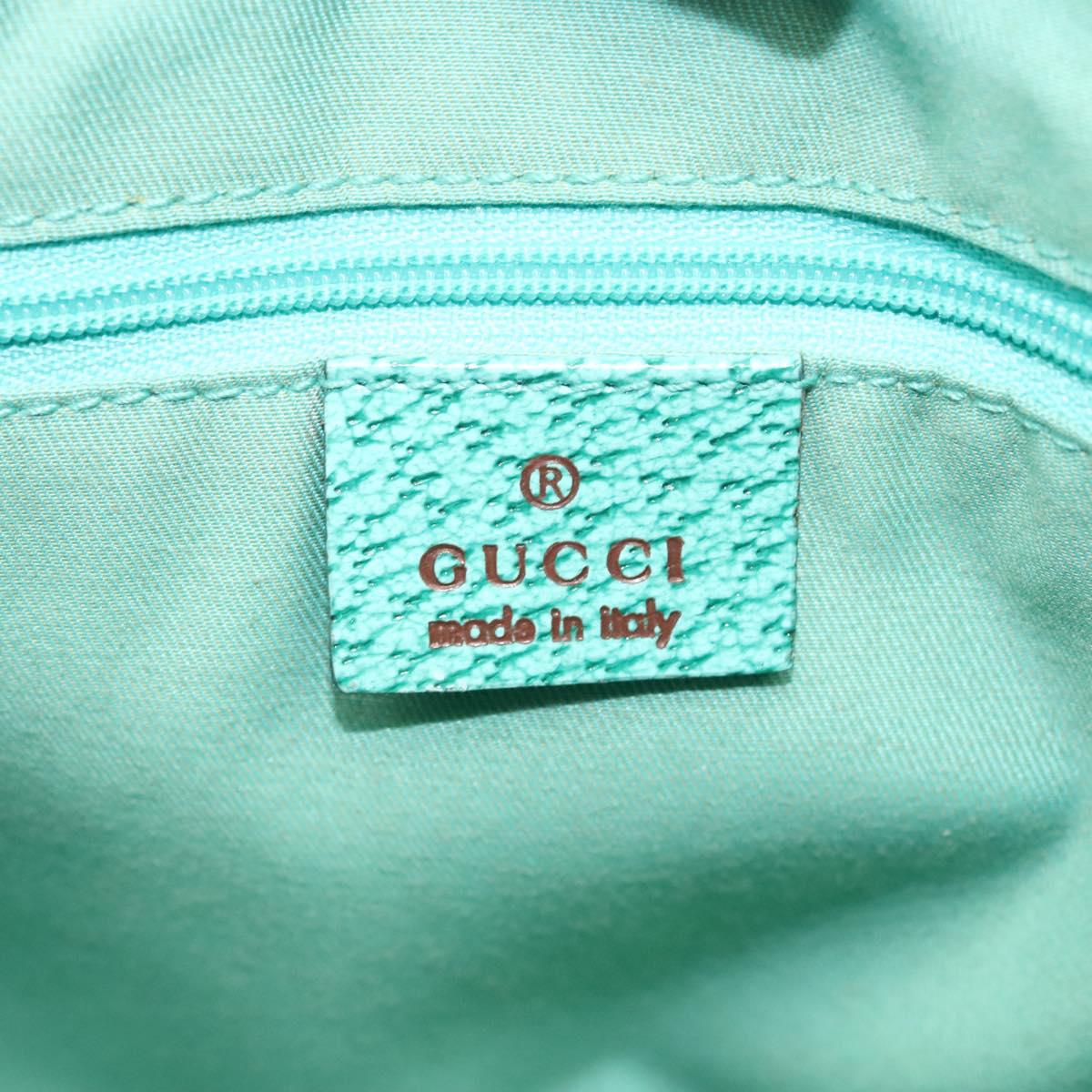 GUCCI GG Canvas Tote Bag Beige Silver 113019 Auth BA1823
