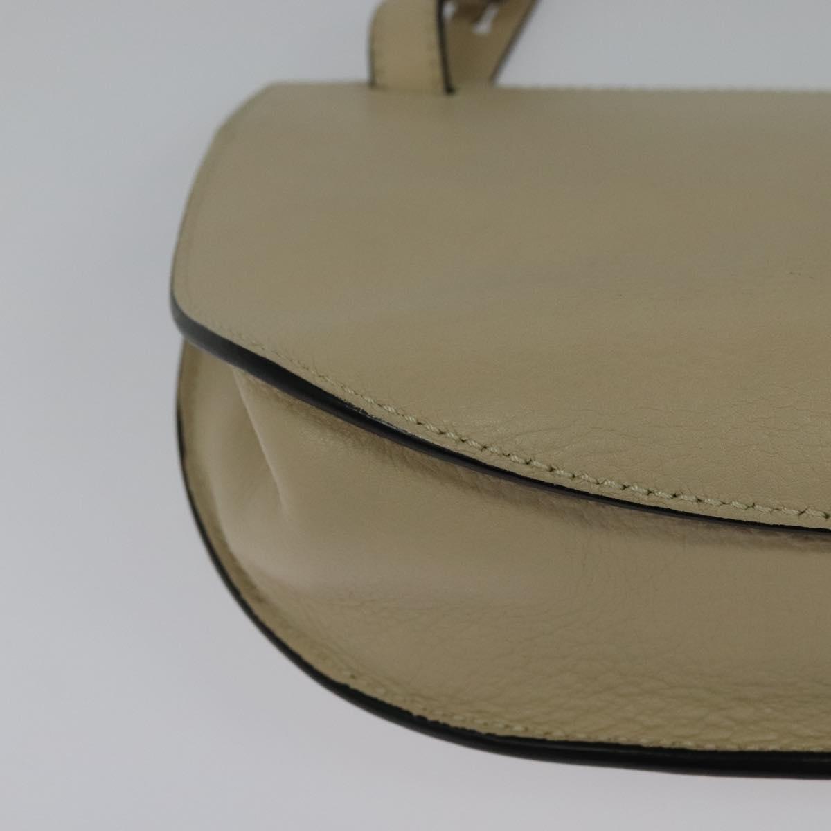 Chloe Georgia Shoulder Bag Leather Gold Auth BA1844