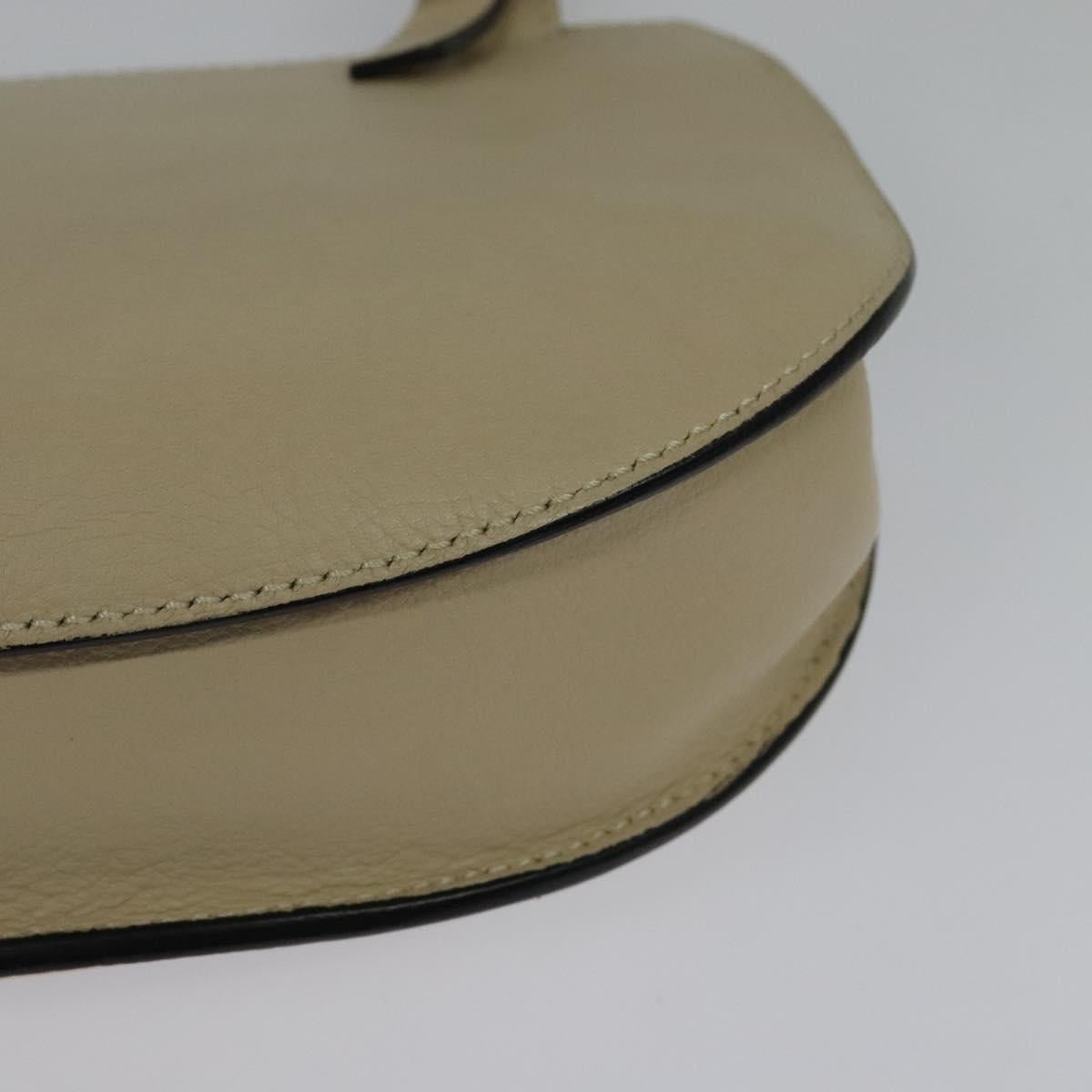 Chloe Georgia Shoulder Bag Leather Gold Auth BA1844