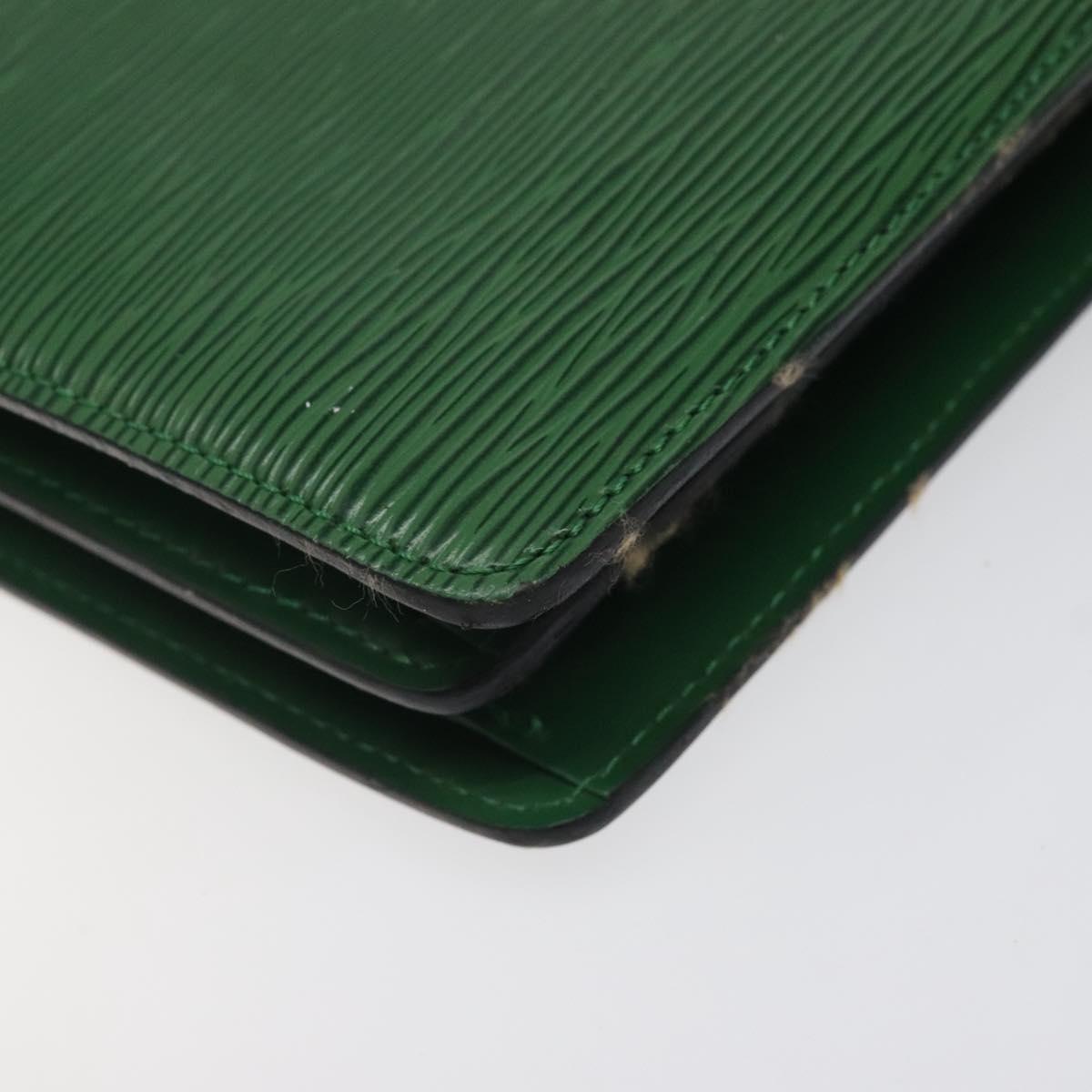 LOUIS VUITTON Epi Capuchin Shoulder Bag Green M52344 LV Auth BA1897