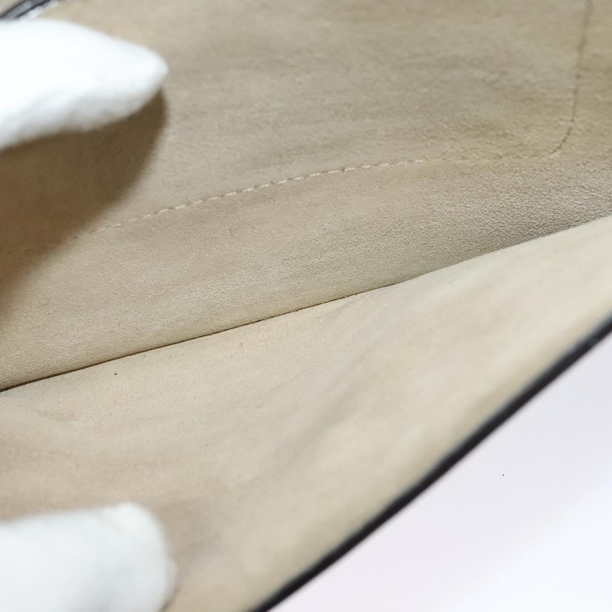 Chloe Fay Shoulder Bag Suede Leather Gray Gold Auth BA1915