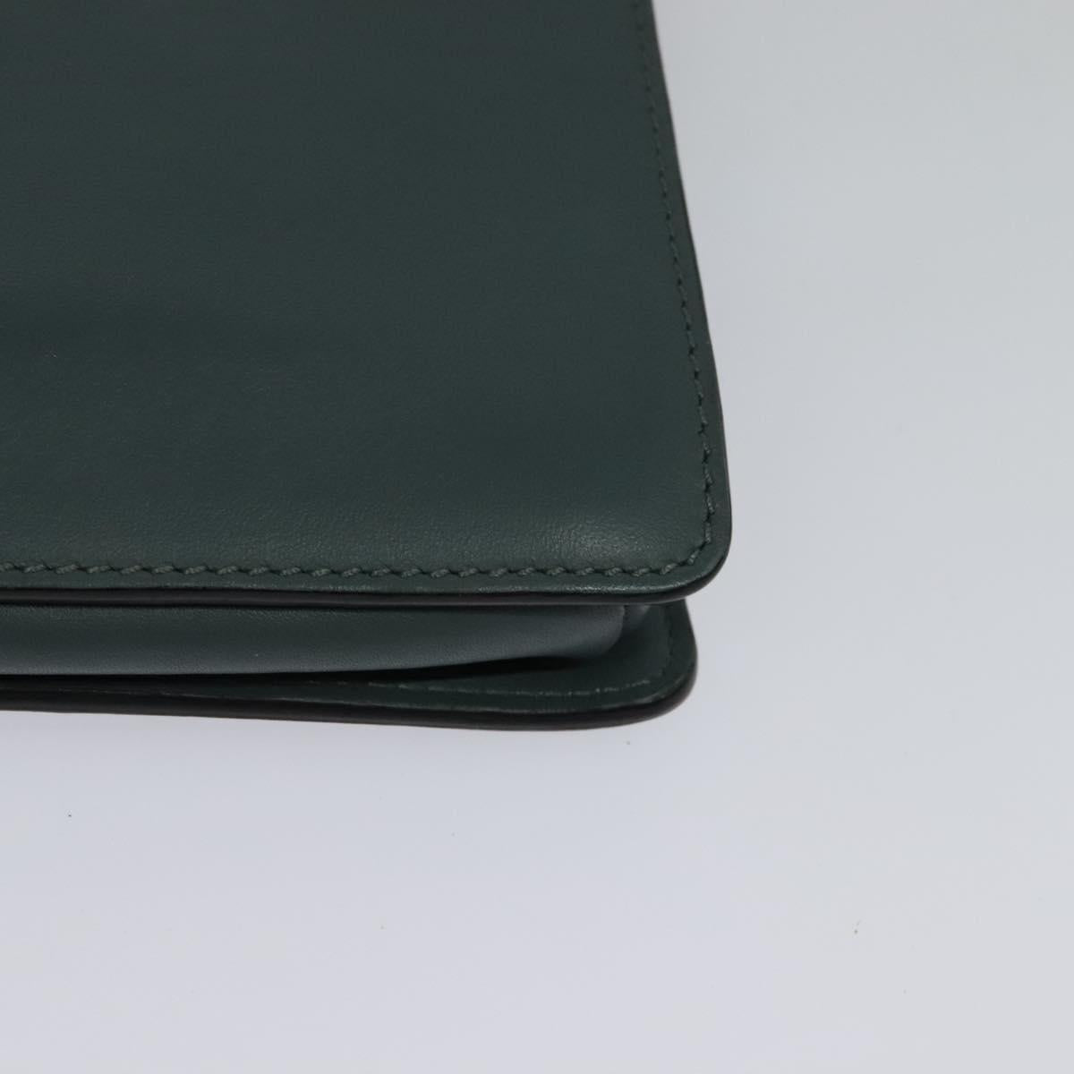 Chloe Fay Shoulder Bag Suede Leather Blue Gold Auth BA1916