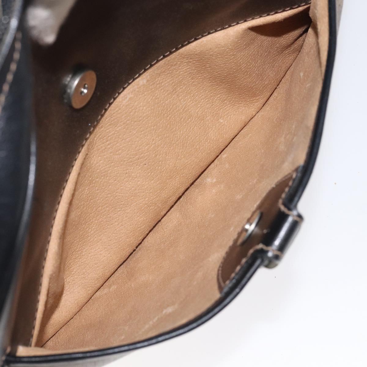 GUCCI Micro GG Supreme Shoulder Bag PVC Brown 001 256 1189 Auth BA1925
