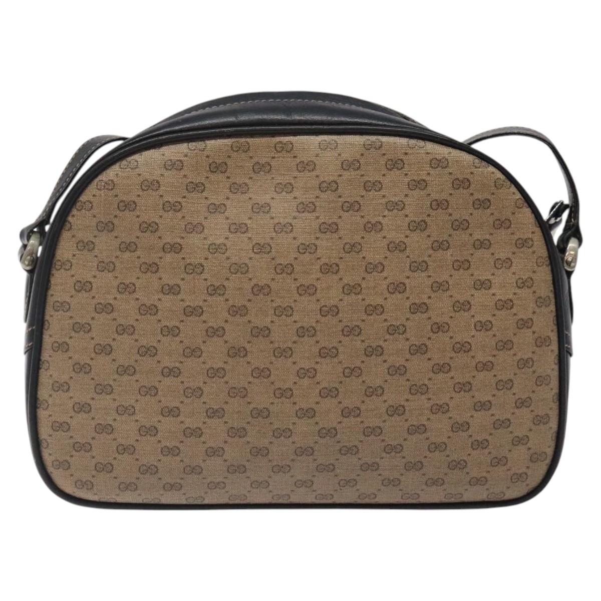 GUCCI Micro GG Supreme Shoulder Bag PVC Brown 001 256 1189 Auth BA1925