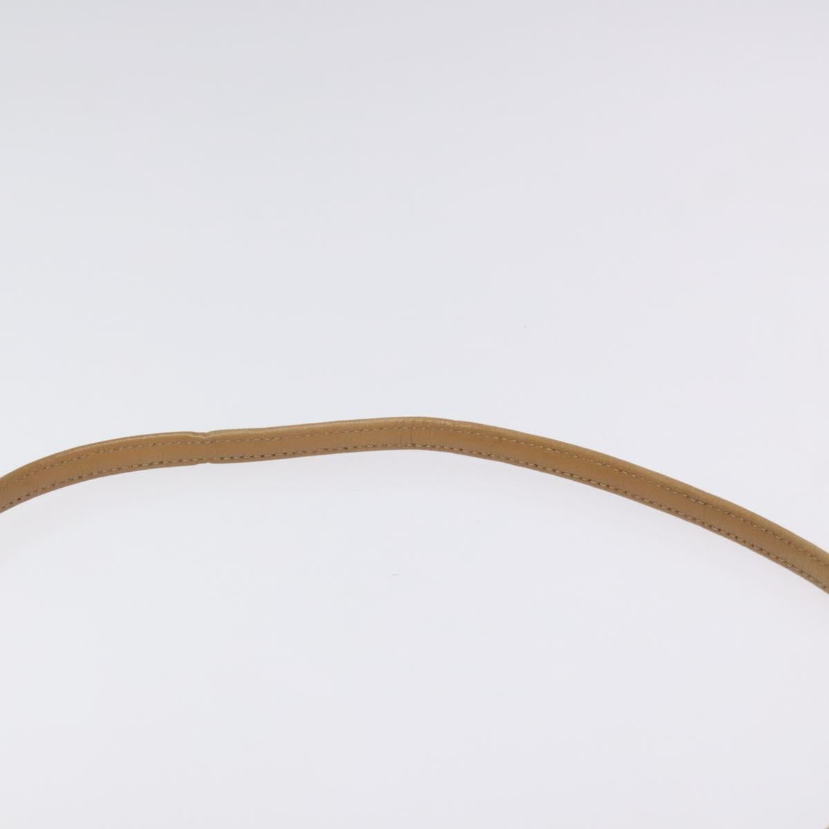 Christian Dior Honeycomb Canvas Shoulder Bag PVC Brown Gold Auth BA1926