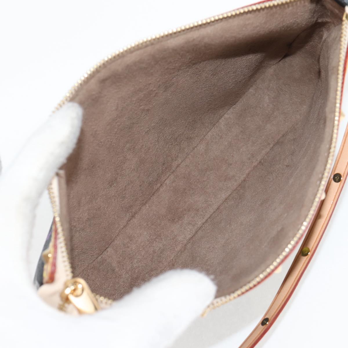 LOUIS VUITTON Monogram Multicolor Pochette Accessoires Black M92648 Auth BA1927V